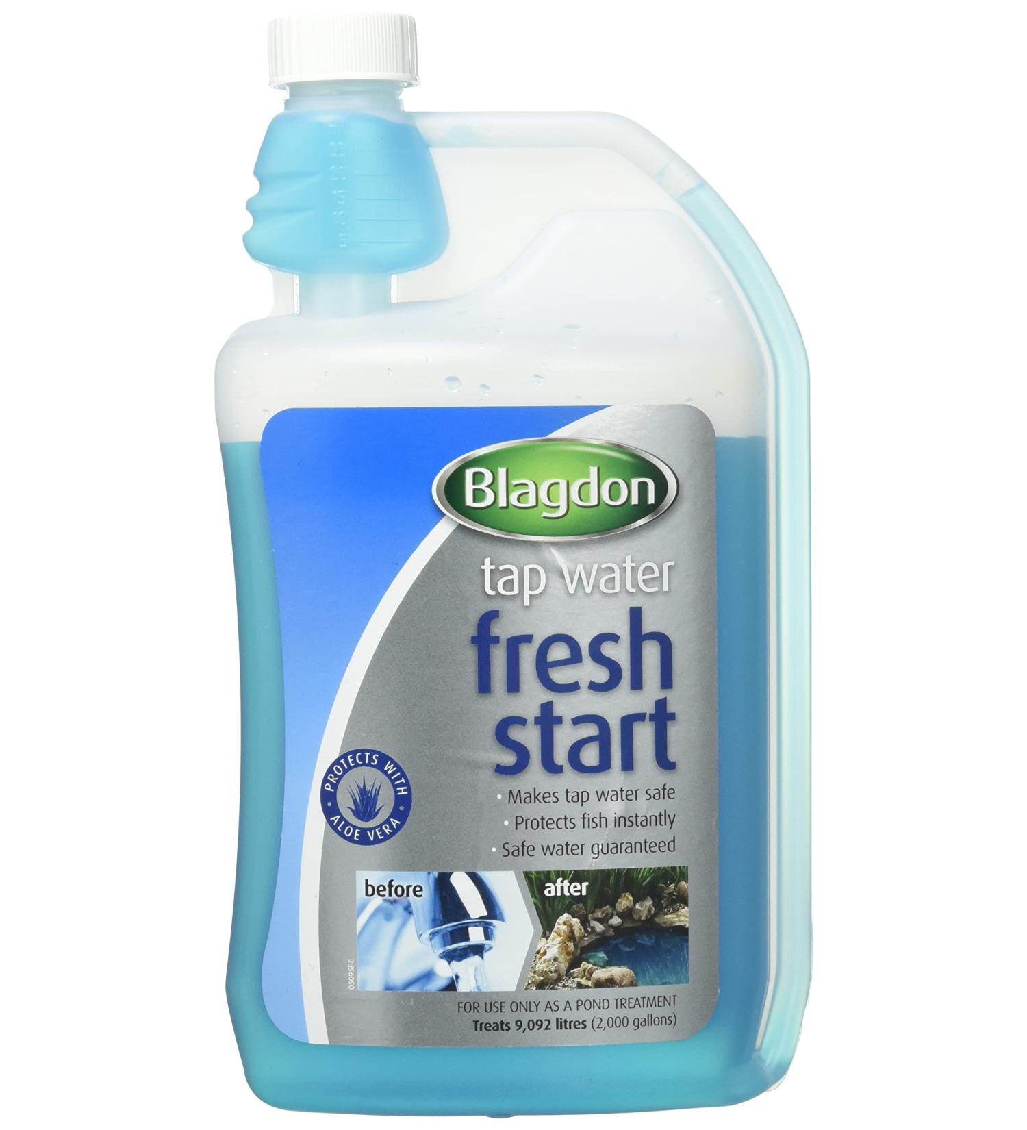 Blagdon Pond Fresh Start: Chlorine Remover for Pond Fish - 1L Treats 9,092 Litres - Buy Online on GoSupps.com