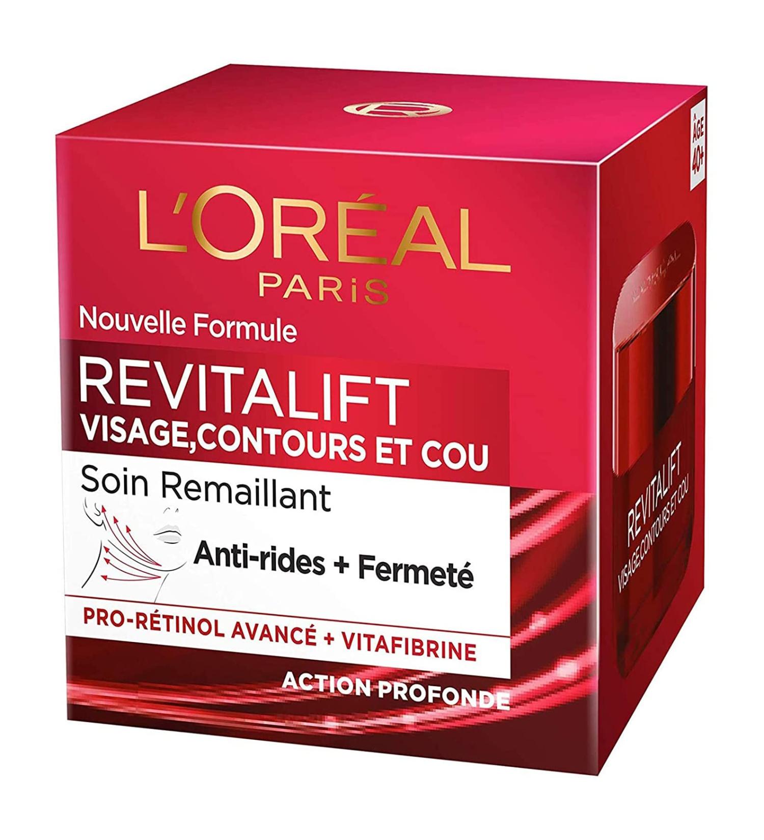 L'OREAL - Cr me visage - Revitalift Visage Contours et Cou - Anti rides fermet - 50ml - Buy Online on GoSupps.com