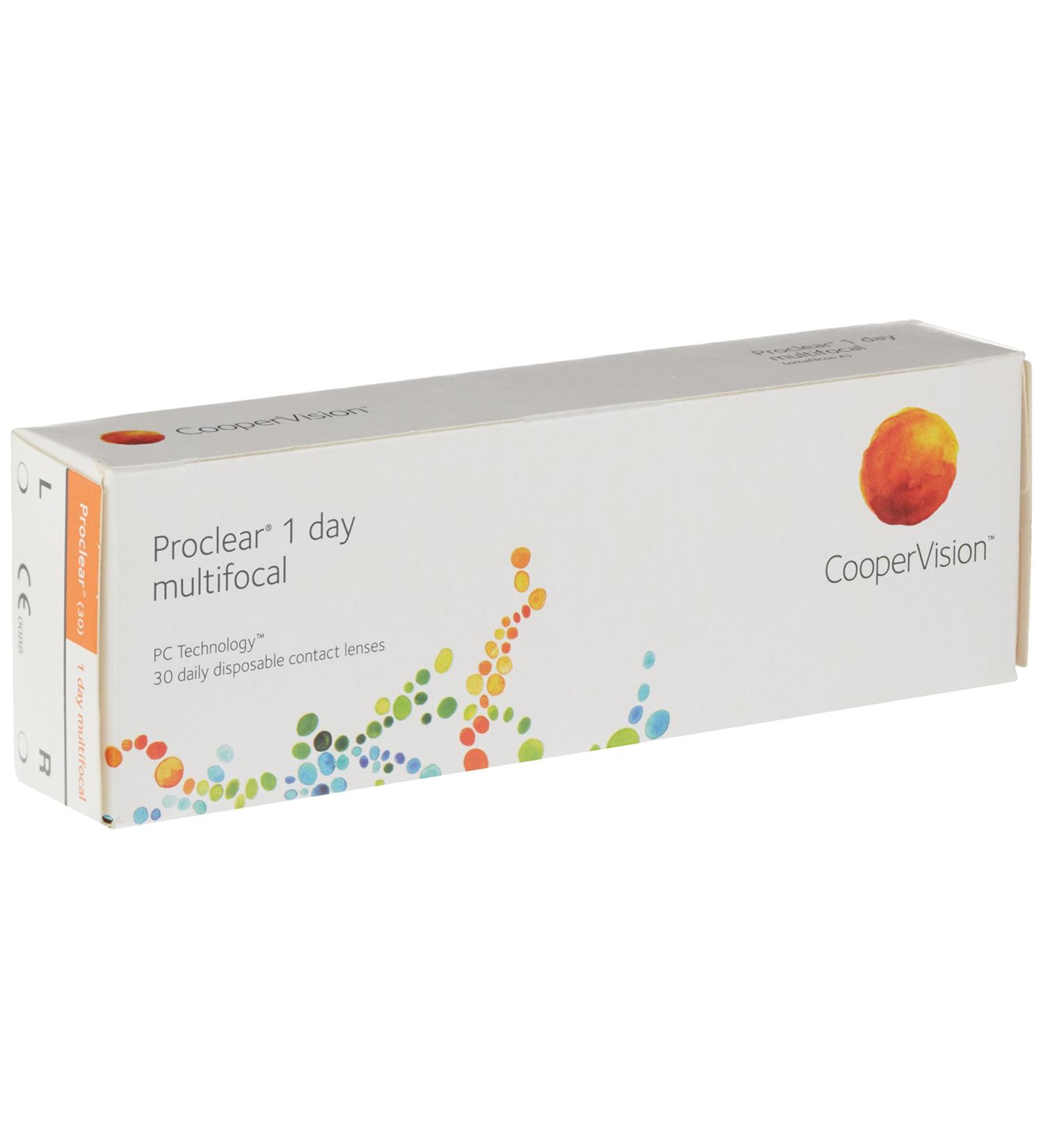 Proclear 1day Multifocal daily soft lenses 30 pieces / BC 8.70 mm / DIA 14.20 / ADD MED / -3.75 diopters