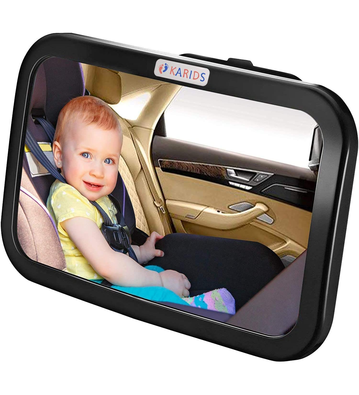 Detachable Backseat Baby Car Mirror - Wide Angle View for Infant Safety | Adjustable & Shatterproof - Buy Online on GoSupps.com