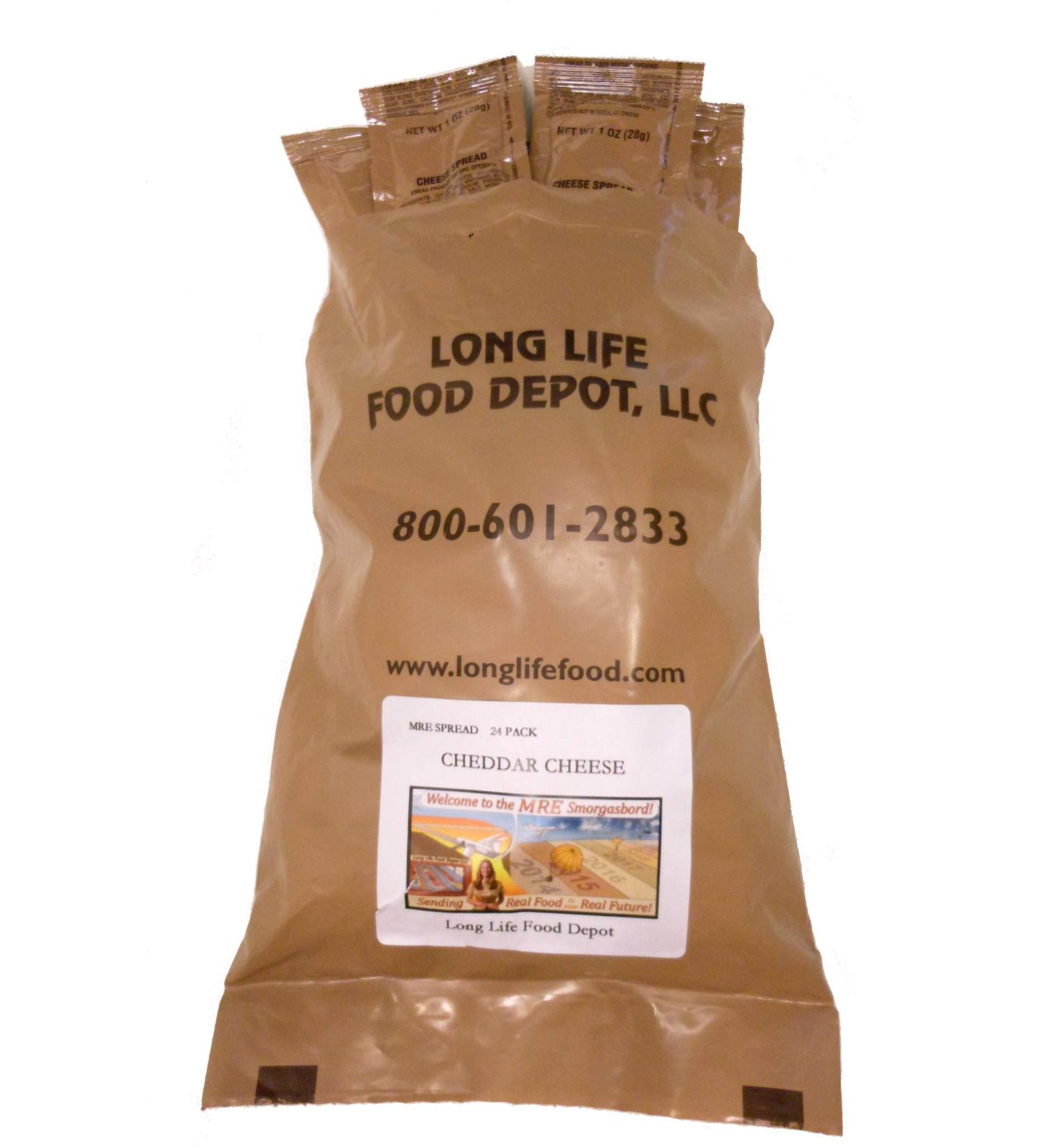 MRE Cheddar Cheese Spread - 24 Pack