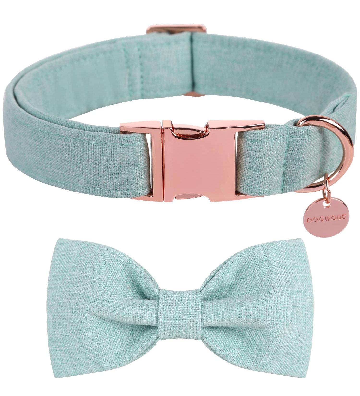 Buy Dogwong Adjustable Green Dog Collar with Removable Fly - Perfect Gift for Small & Medium Dogs - Pack of 1 - Buy Online on GoSupps.com