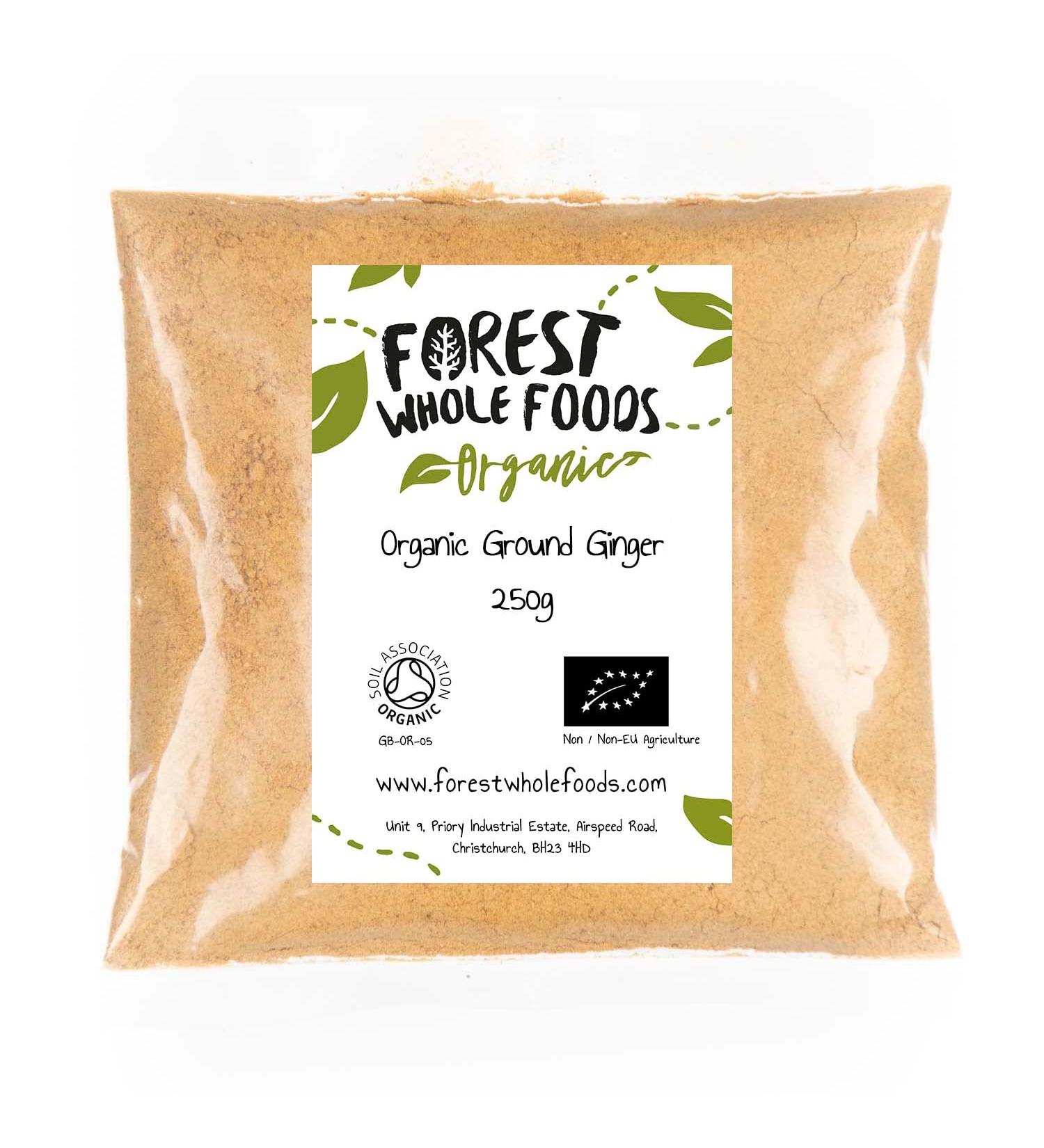 Forest Whole Foods Organic Ground Ginger (250g) 250 g (Pack of 1)