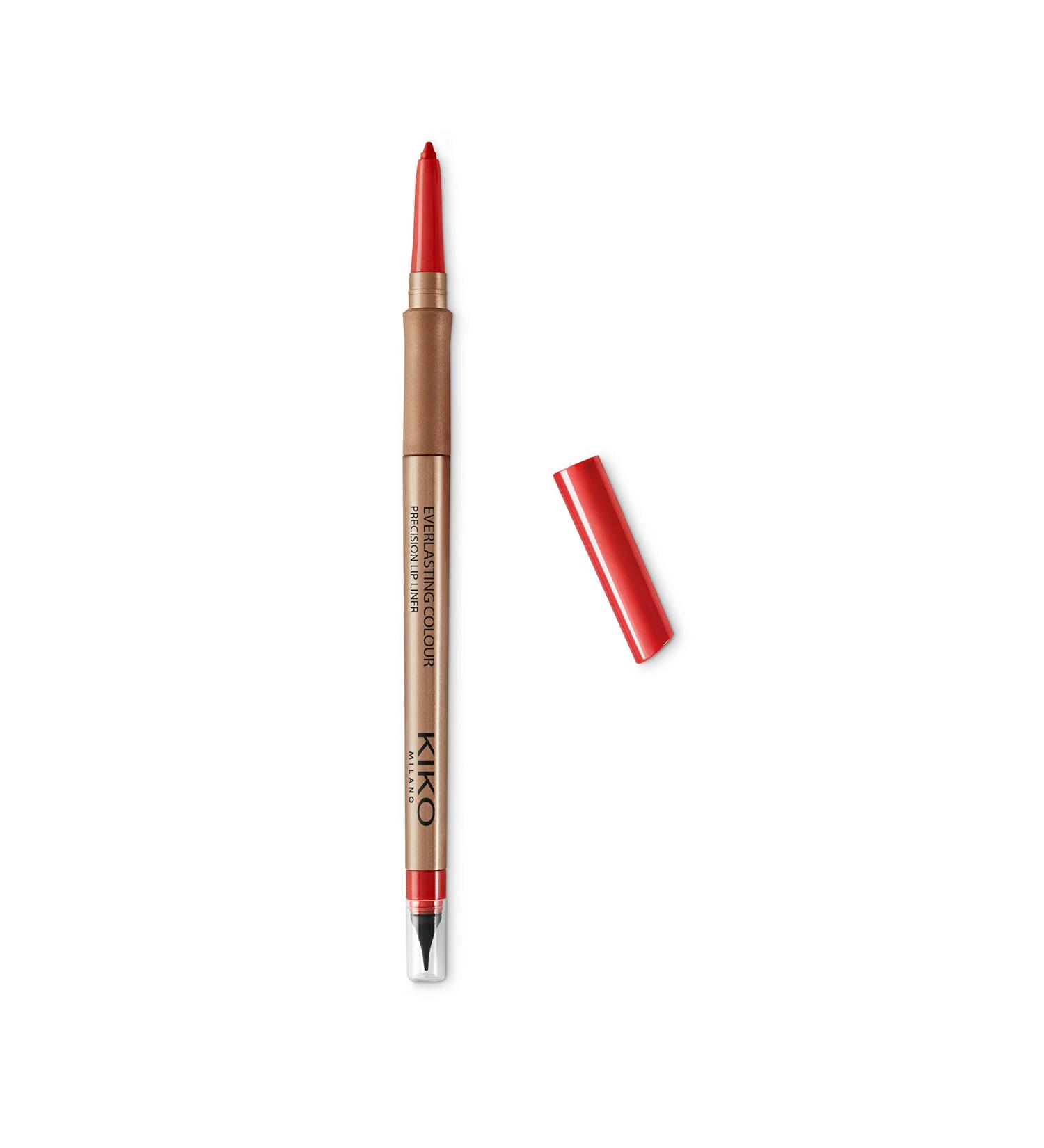 KIKO Milano Everlasting Colour Precision Lip Liner 411 | Automatic lip pencil 411 Red 1 count (Pack of 1) - Buy Online on GoSupps.com