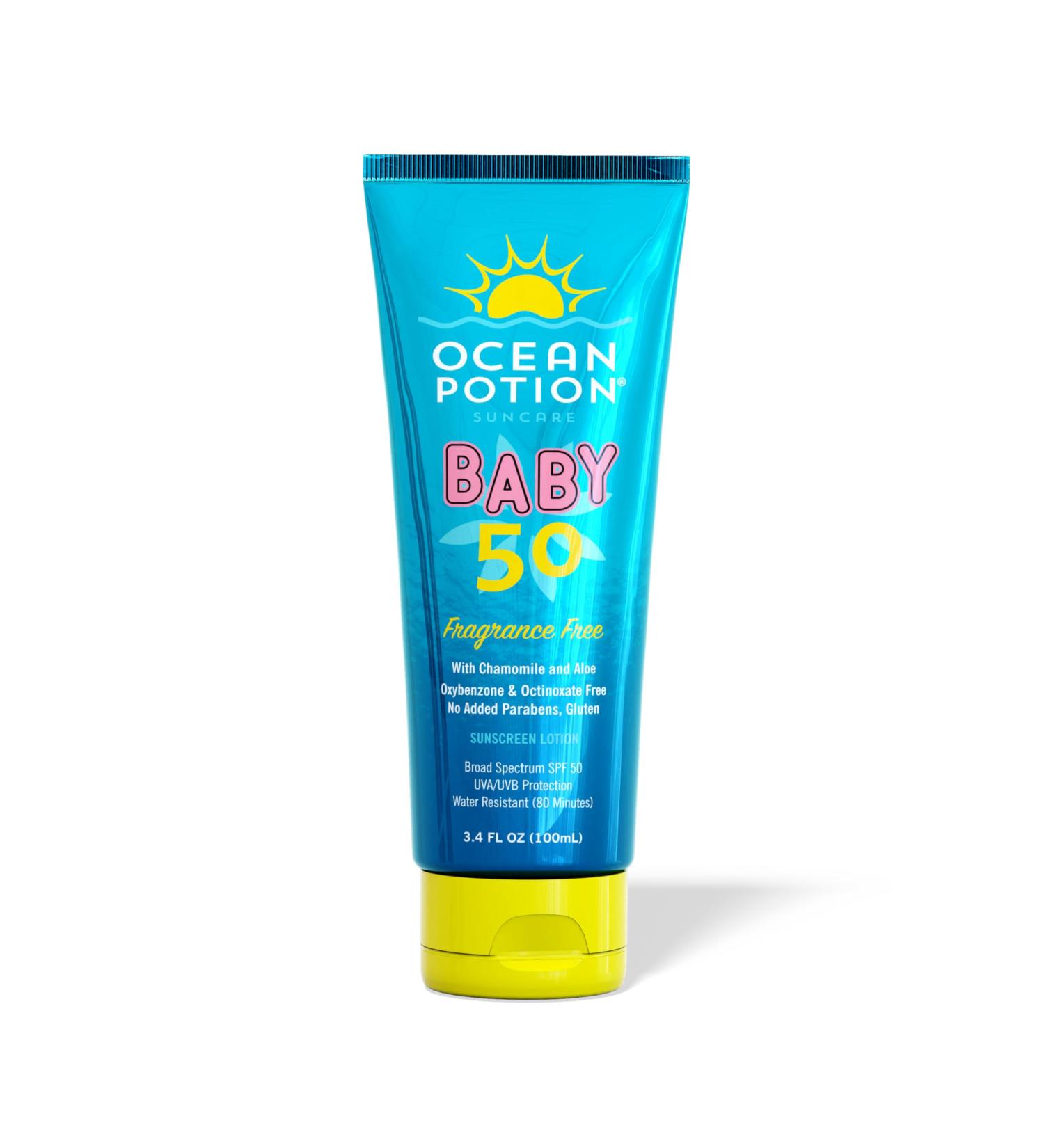 Ocean Potion Baby Sunscreen Lotion SPF#50 3.4oz - Buy Online on GoSupps.com