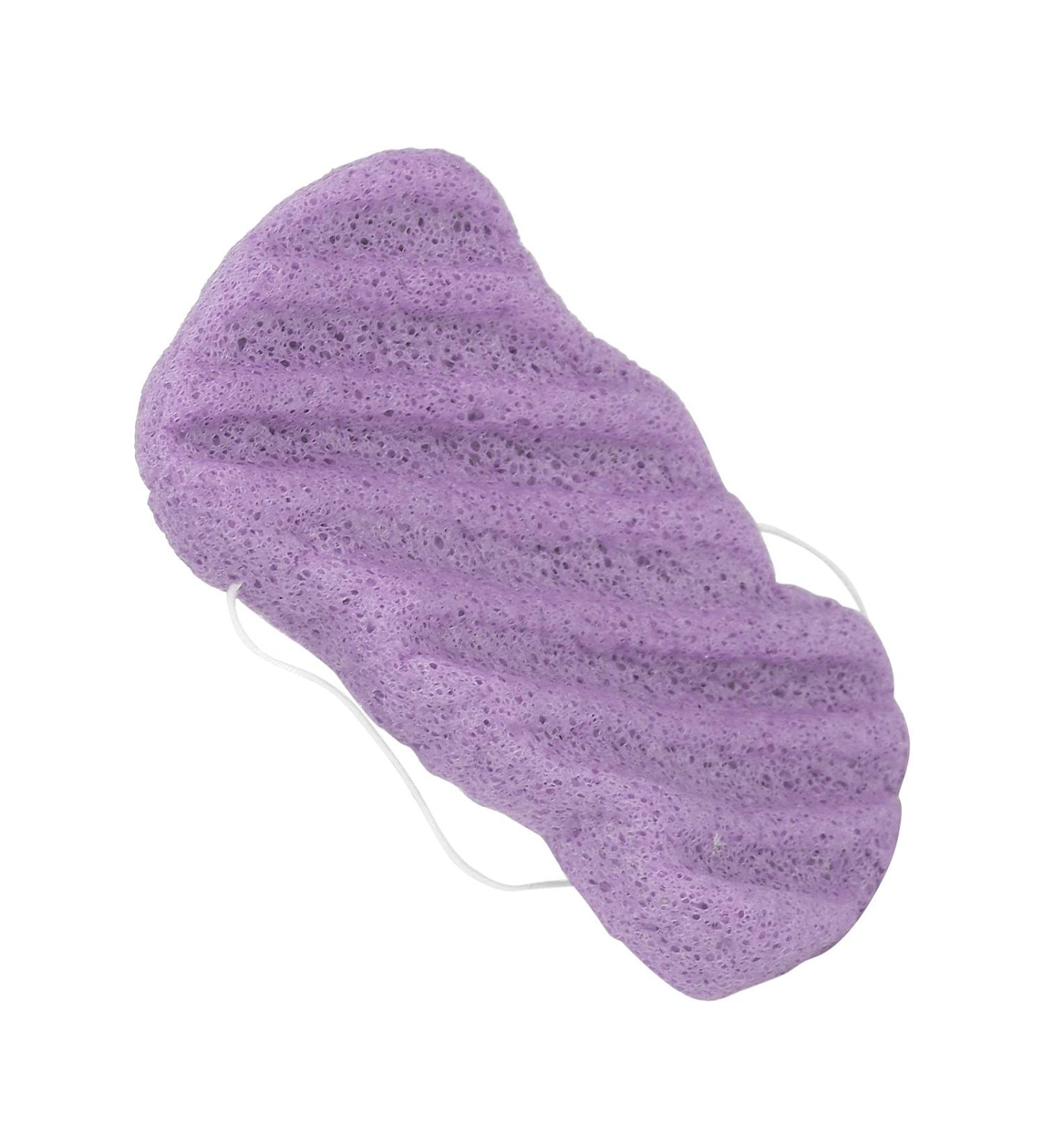 Verdant Touch Facial Sponge Plant Fiber Facial Sponge Reusable Face Cleansing Exfoliating Puff Washable Bath Sponge Portable Purple - Buy Online on GoSupps.com