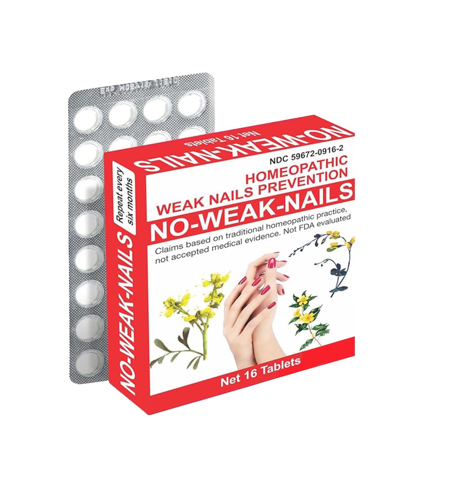 Miers Laboratories Nail Care Treatment | Extra Strength Repair for Weak & Damaged Nails | Homeopathic Solution for Healthy Nails (16 Tablets - Buy Online on GoSupps.com