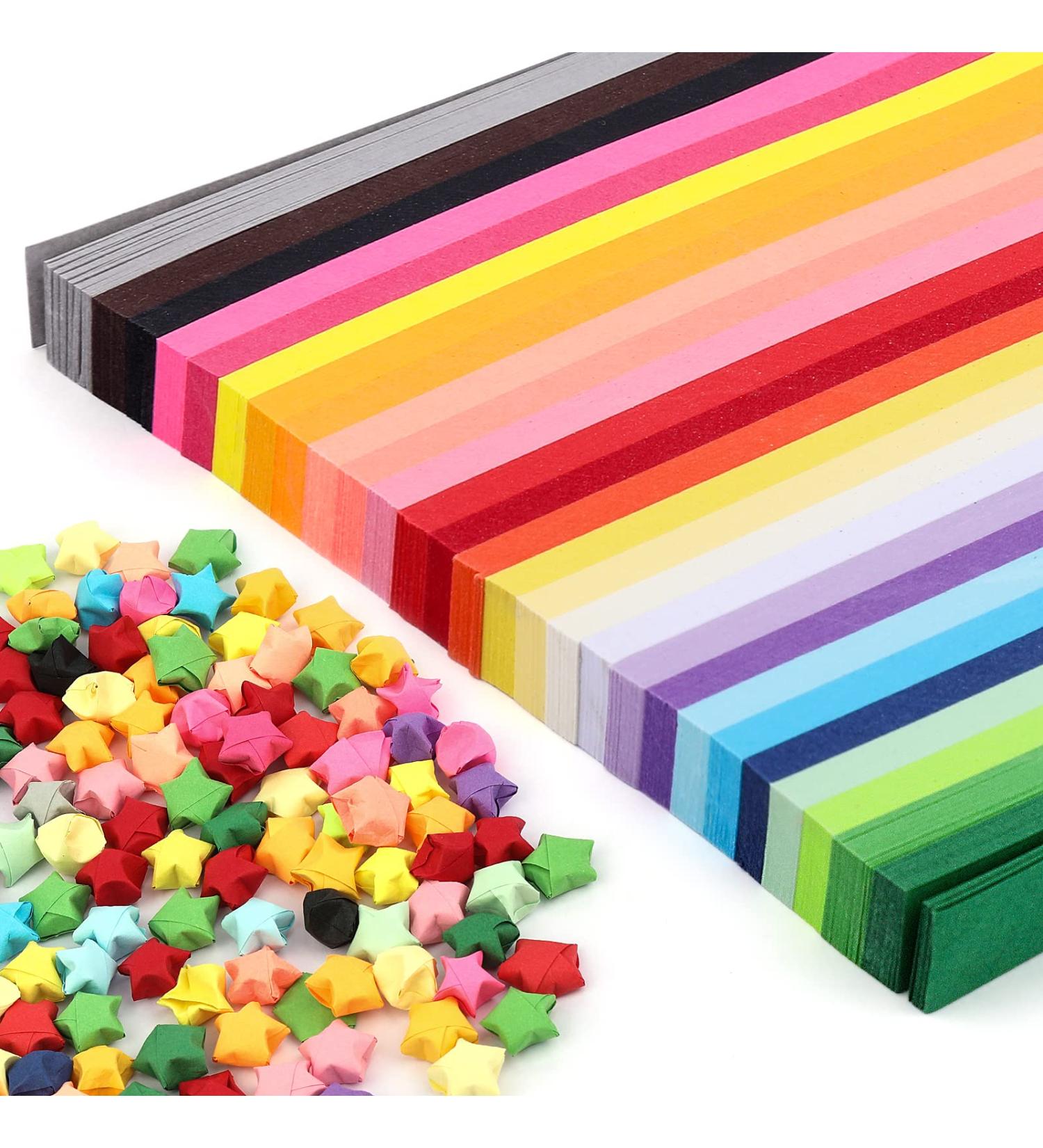1030 Sheets Star Origami Paper - Assorted Colors for DIY Crafts - Buy Online on GoSupps.com