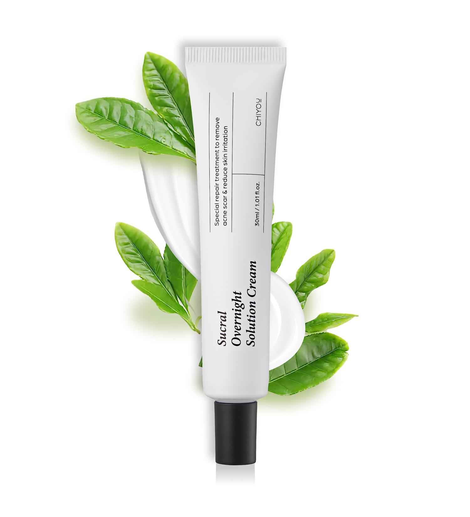 Sucral Overnight Solution Cream - Advanced Dark Spot Corrector for Face 1.01oz | All Skin Types Calming Ingredients - Buy Online on GoSupps.com