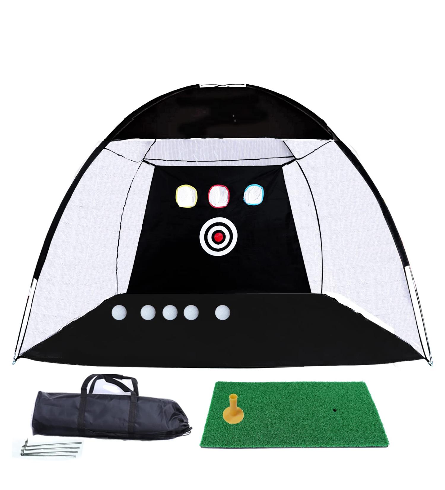 10x7ft LazyWomen Golf Practice Net Set with Accessories - Perfect for Indoor/Outdoor Golf Training and Gifts for Men - Buy Online on GoSupps.com