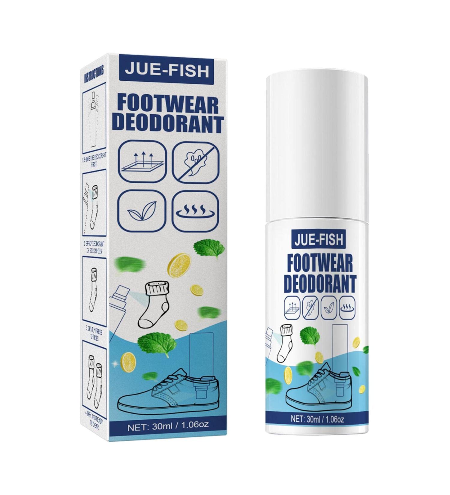 30ml Natural Shoe Socks Foot Deodorant Odor Spray Eliminates Odor Removal AntiBacterials Antifungals Shoes and Socks Refresher Sporter Leoly - Buy Online on GoSupps.com