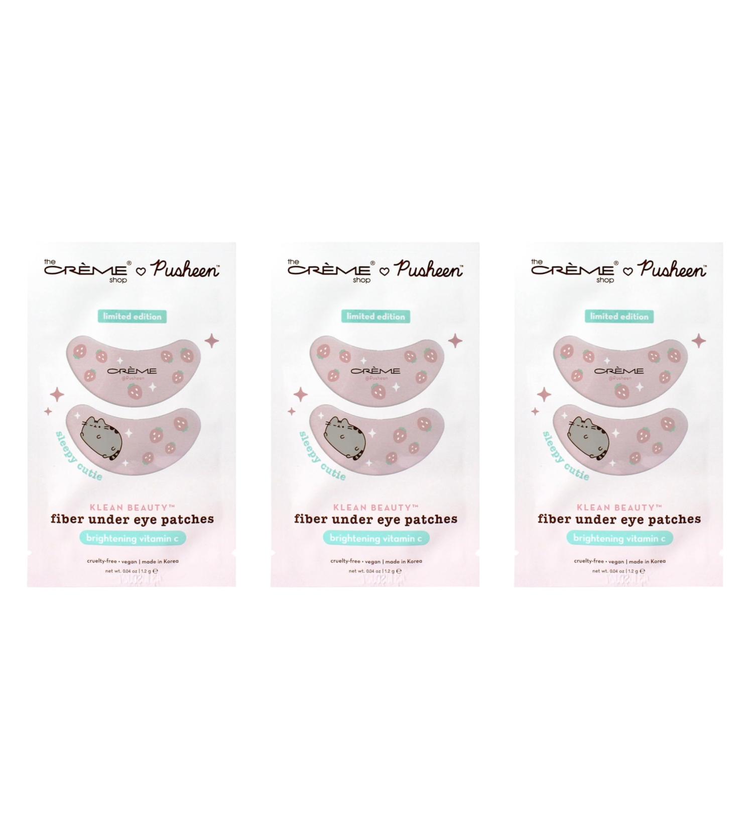 Buy PUSHEEN KLEAN BEAUTY Under Eye Patches Vegan & Cruelty-Free Vitamin C Infused Cooling & Moisturizing Set of 3 Pairs | International Shipping Available - Buy Online on GoSupps.com