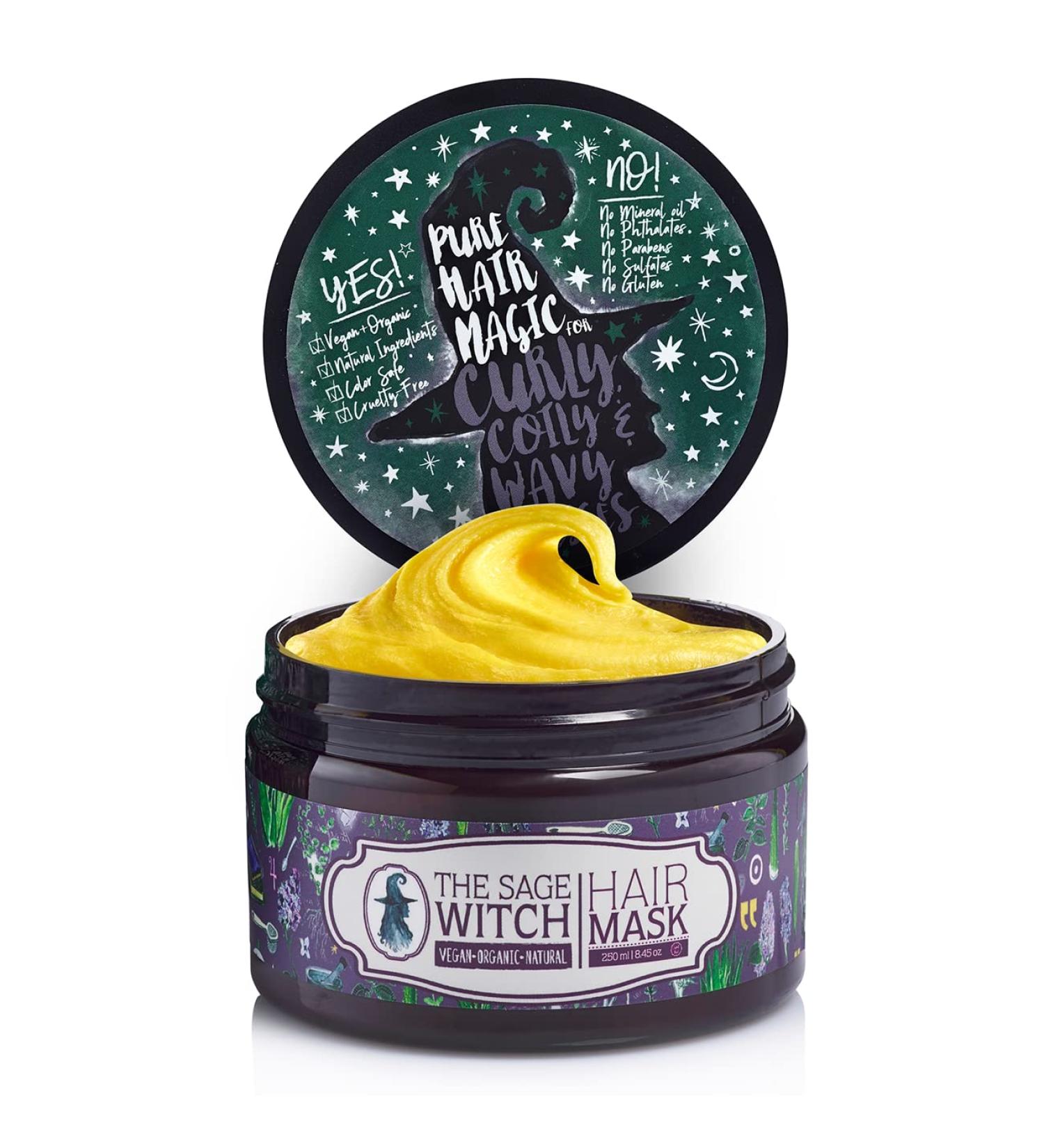 Natural Vegan Organic Hair Mask for Dry Damaged Hair and Growth 250ml - Anti-Frizz Treatment for Curly and Wavy Hair - Spirit Nest Divine Scent - Mother's Day Gift - Buy Online on GoSupps.com