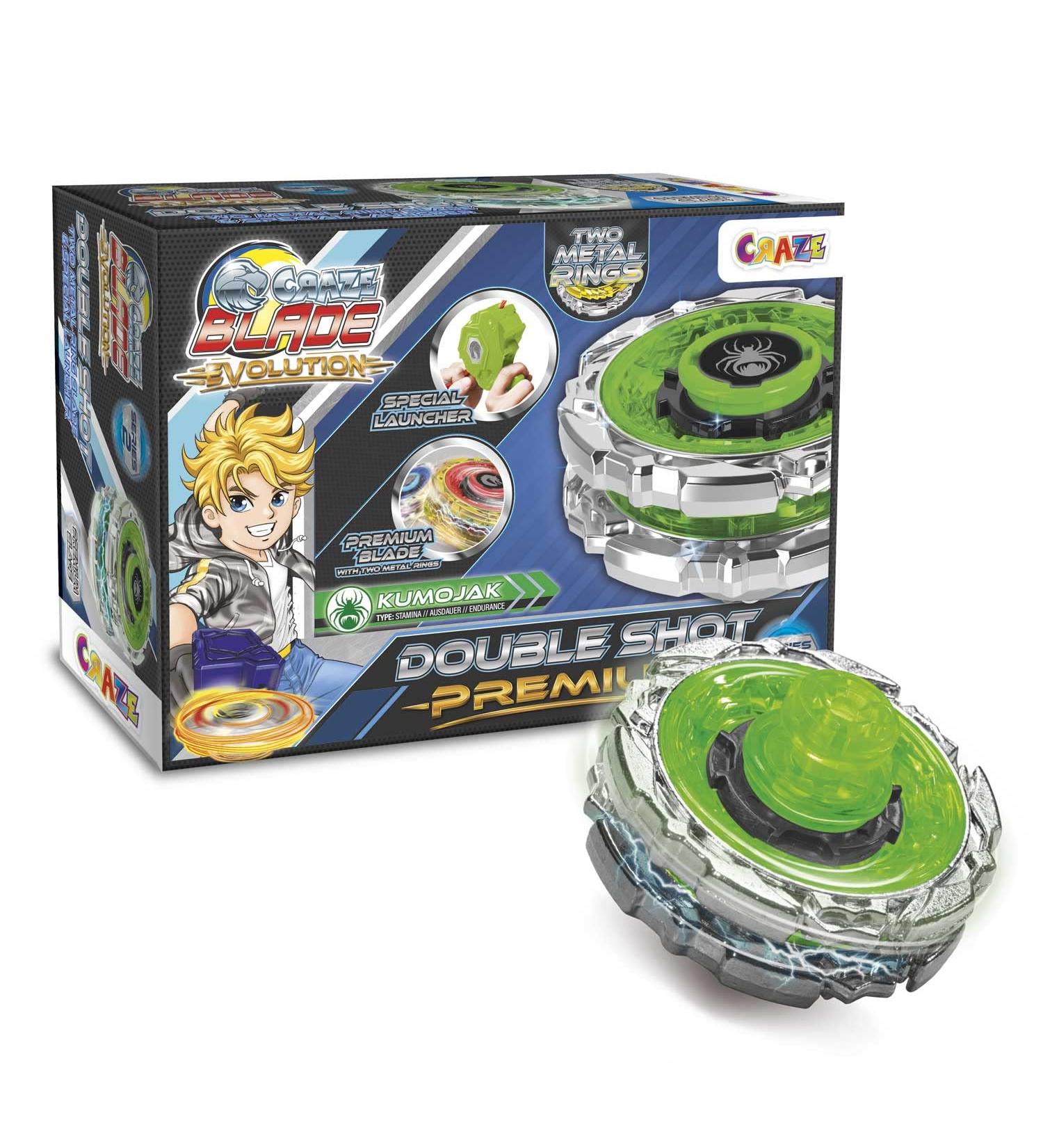 Craze Blade Evolution - Double Shot Premium Martial Cord Kreisel Metal with Launcher | Best Children s Roundabout Toy for Young Scouts | Model 42458 - Buy Online on GoSupps.com