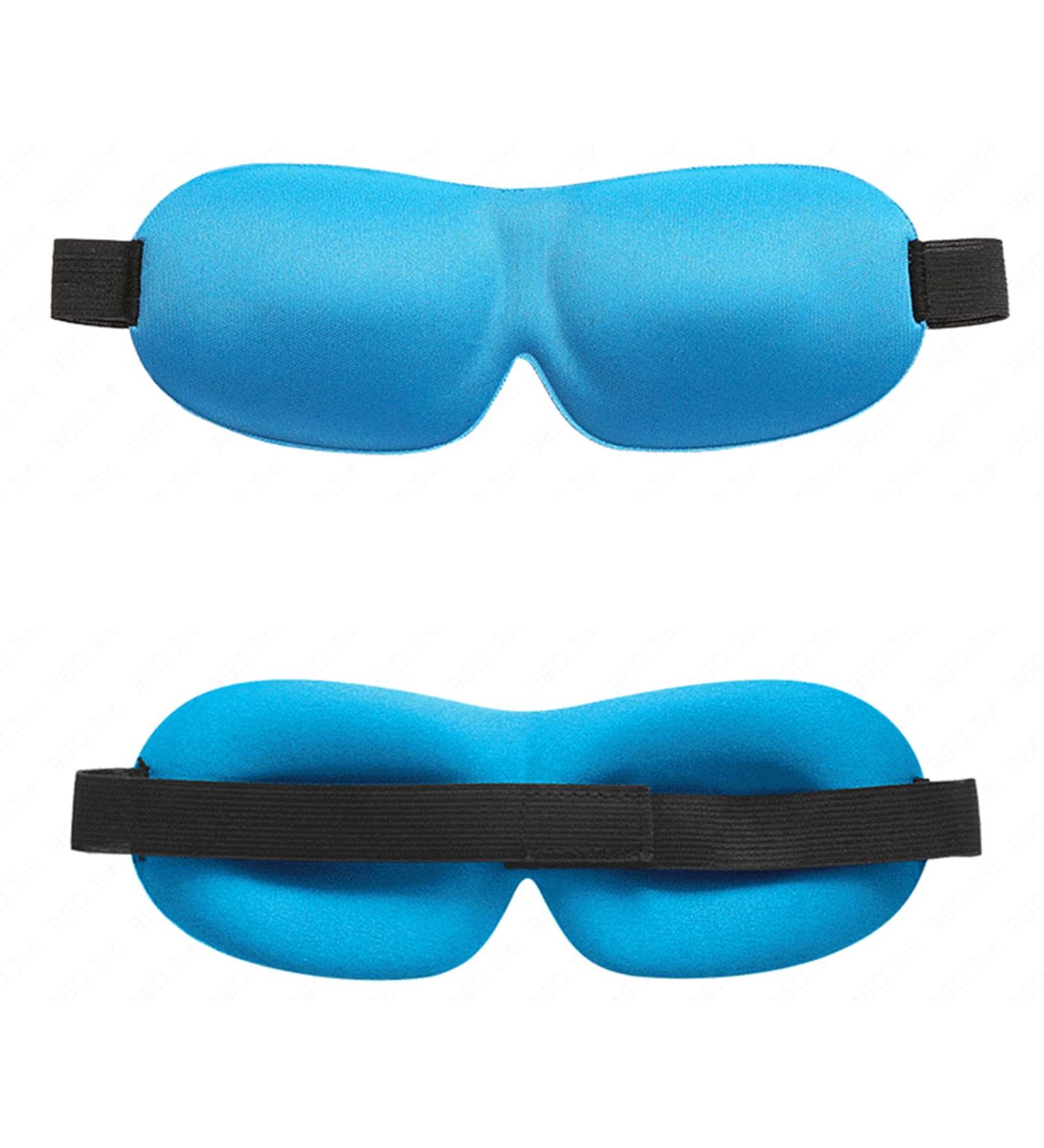Blue Seamless Sleep Eye Cover for Meditation, Yoga, and Sleeping - Comfortable Blindfold for Restful Nights - Buy Online on GoSupps.com