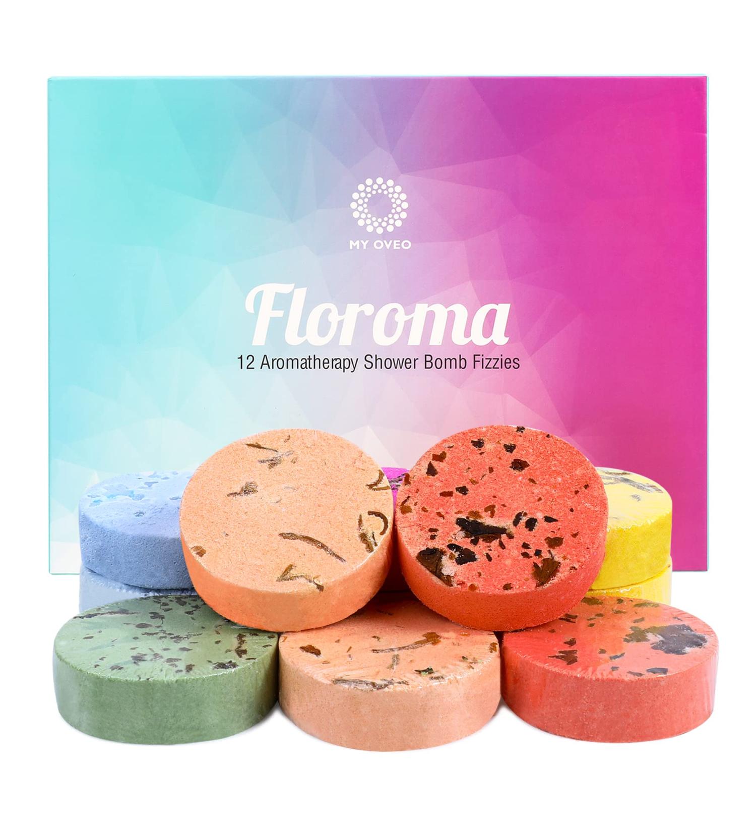 12-Pack Shower Steamers: Aromatherapy Shower Bombs with Essential Oils for Home Spa, Self Care, and Valentines Day Gifts - Buy Online on GoSupps.com