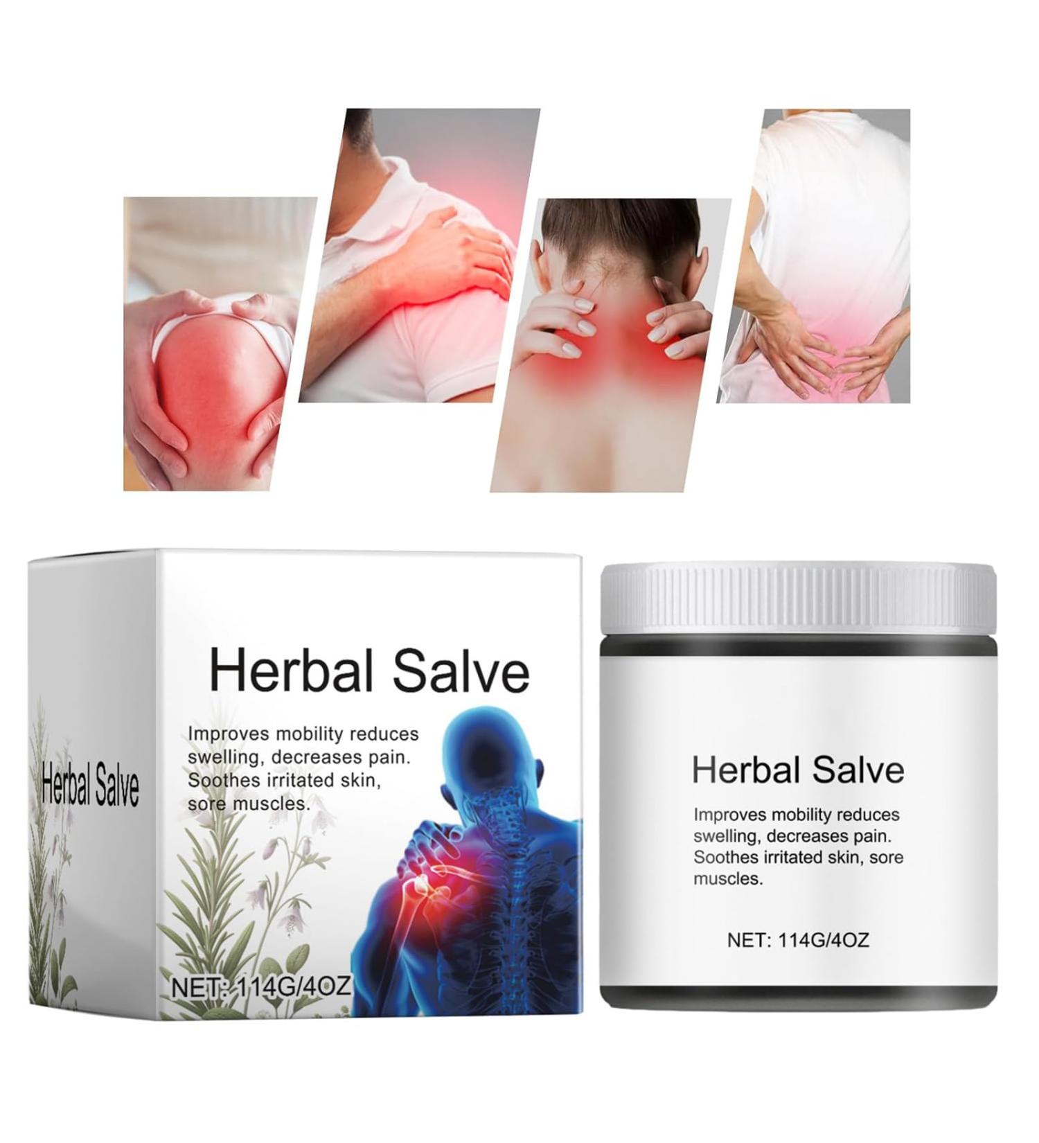 Buy Organic Herbal Salve 4oz - Comfrey Herbal Cream & Ointment for Natural Healing - Buy Online on GoSupps.com