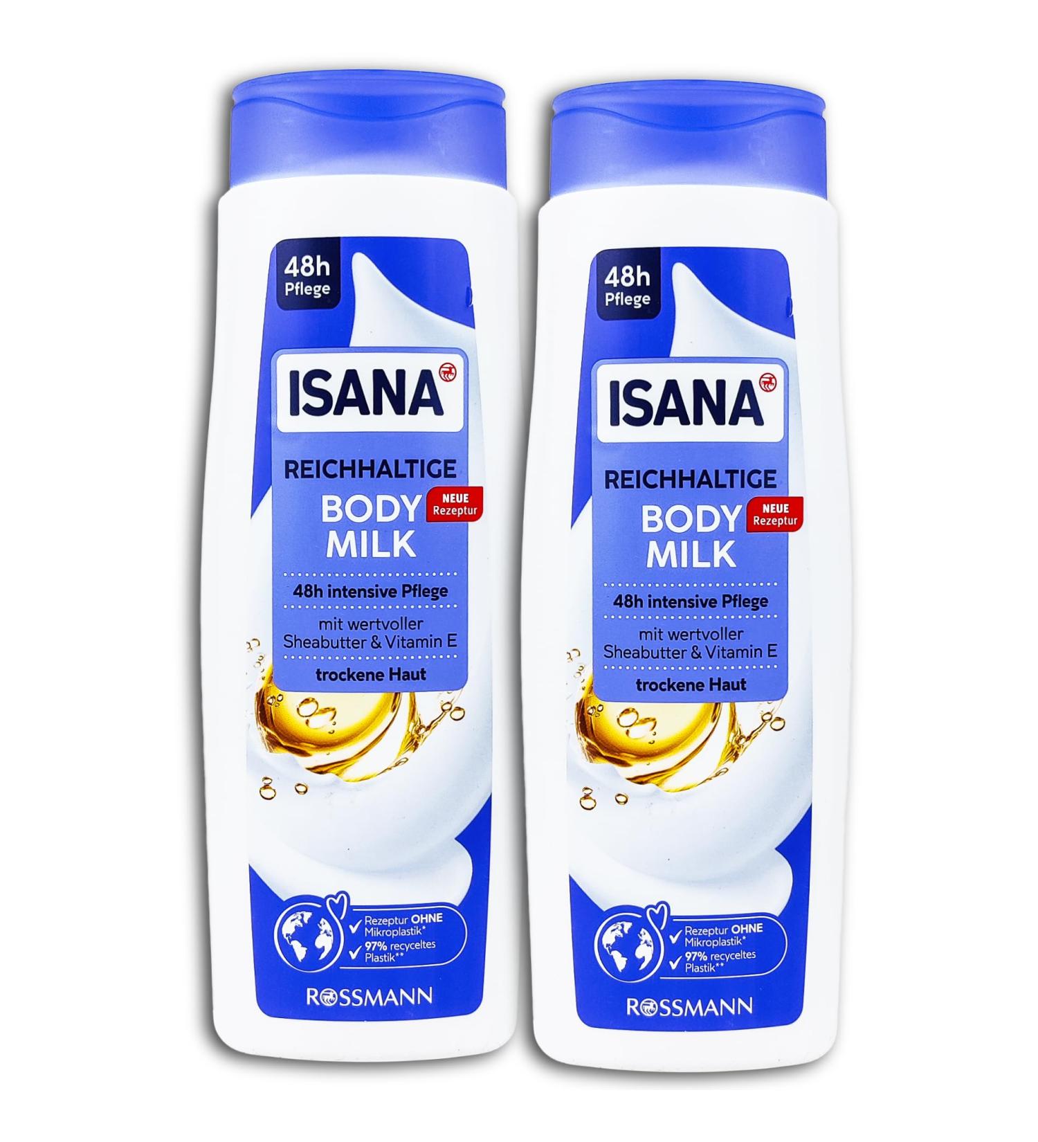 ISANA Rich Body Milk for Dry Skin 2 x 400 ml