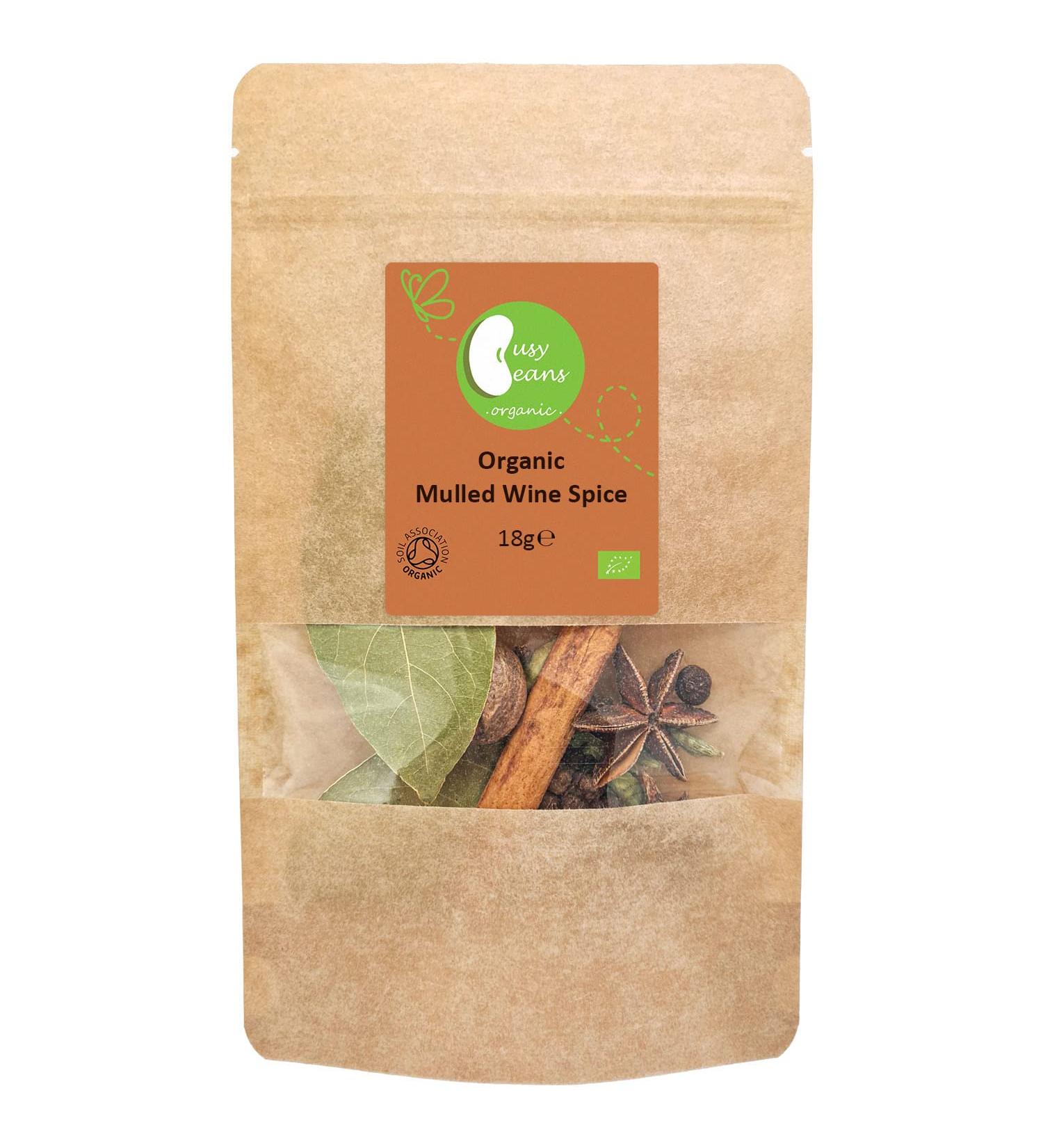 Organic Mulled Wine Spice Mix 18g - Certified Organic- by Busy Beans Organic - Buy Online on GoSupps.com