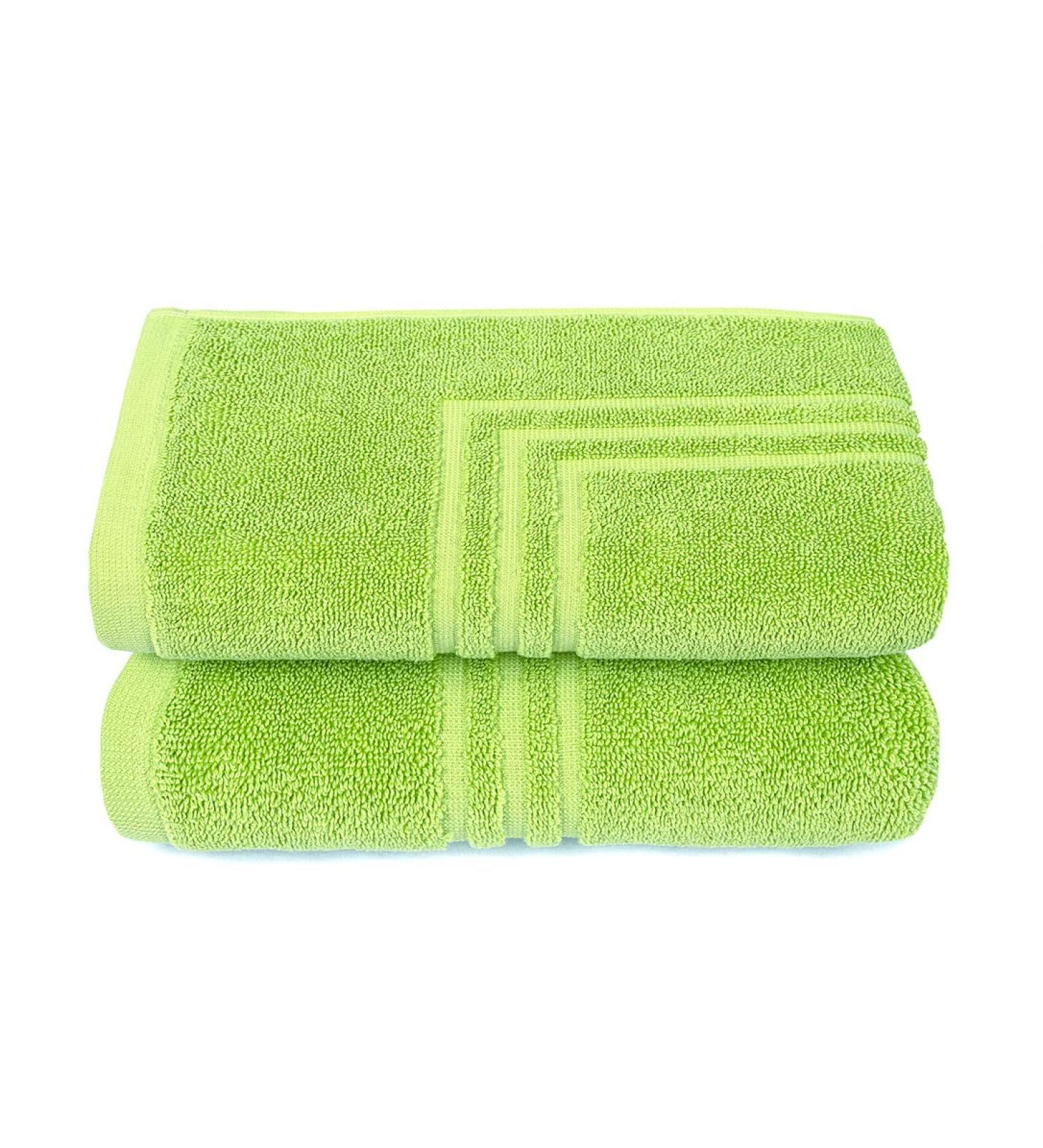 MauraMome 2-Pack Bath Mats - 100% Cotton Green Terry Shower Rugs Quick-Dry & Non-Slip 50x70cm Bathroom Carpets - Buy Online on GoSupps.com