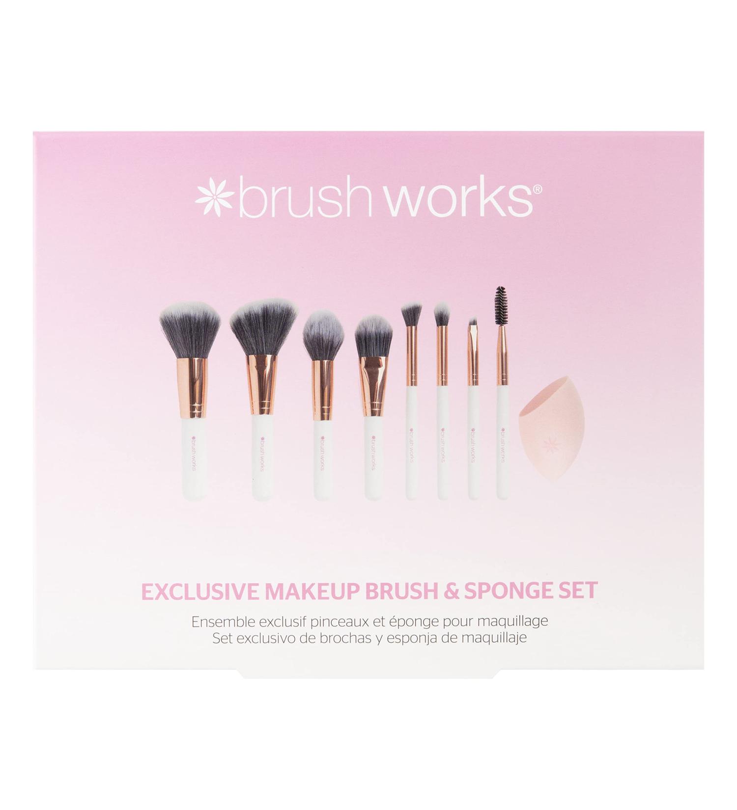 Brushworks Exclusive Makeup Brush & Sponge Set - Buy Online on GoSupps.com