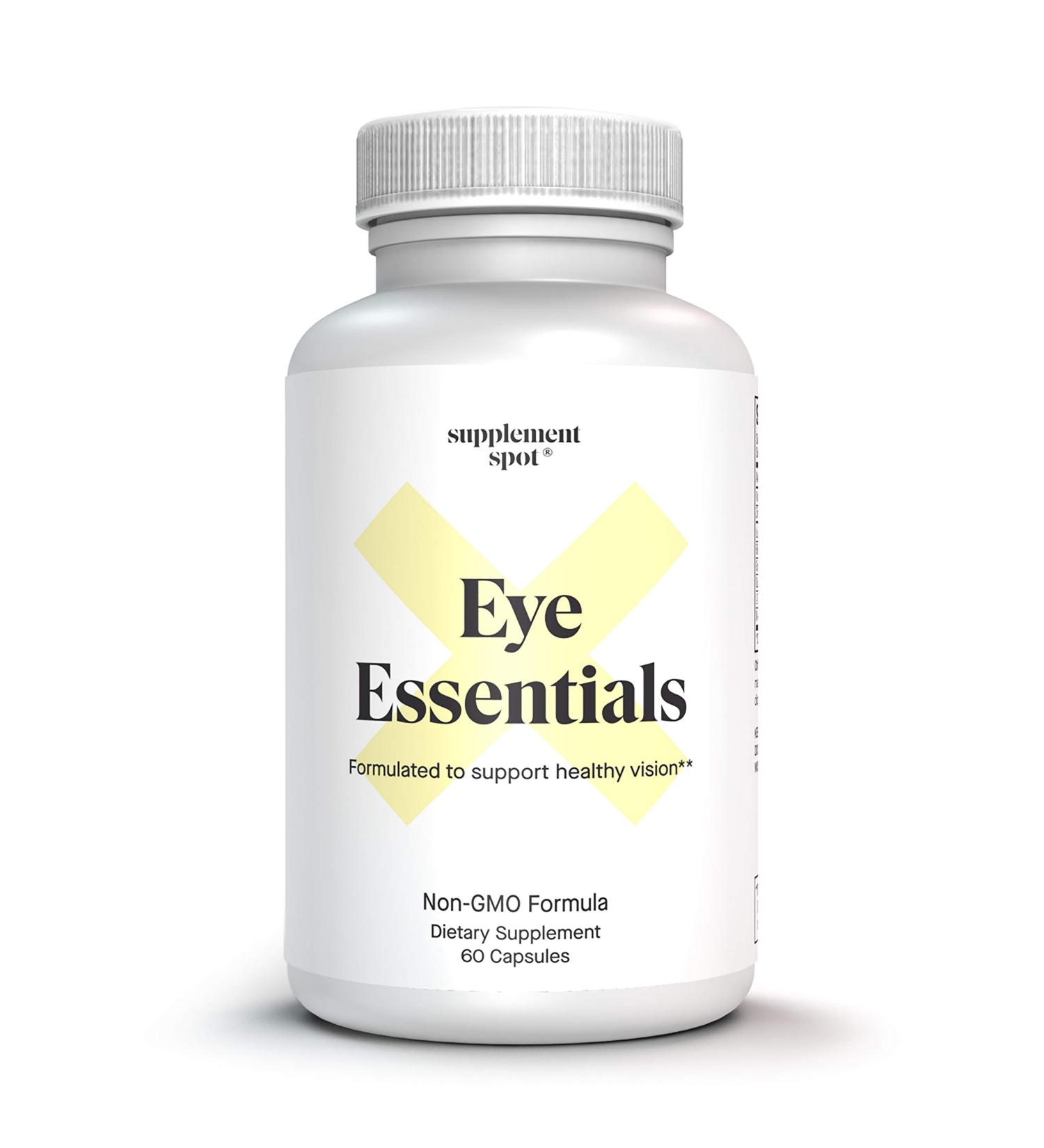 Supplement Spot Eye Essentials for Adults Vitamins & Multi Minerals Supplement w/Vitamin A Bilberry Extract Zinc & Antioxidants for Eye Health (60 Caps.) - Buy Online on GoSupps.com