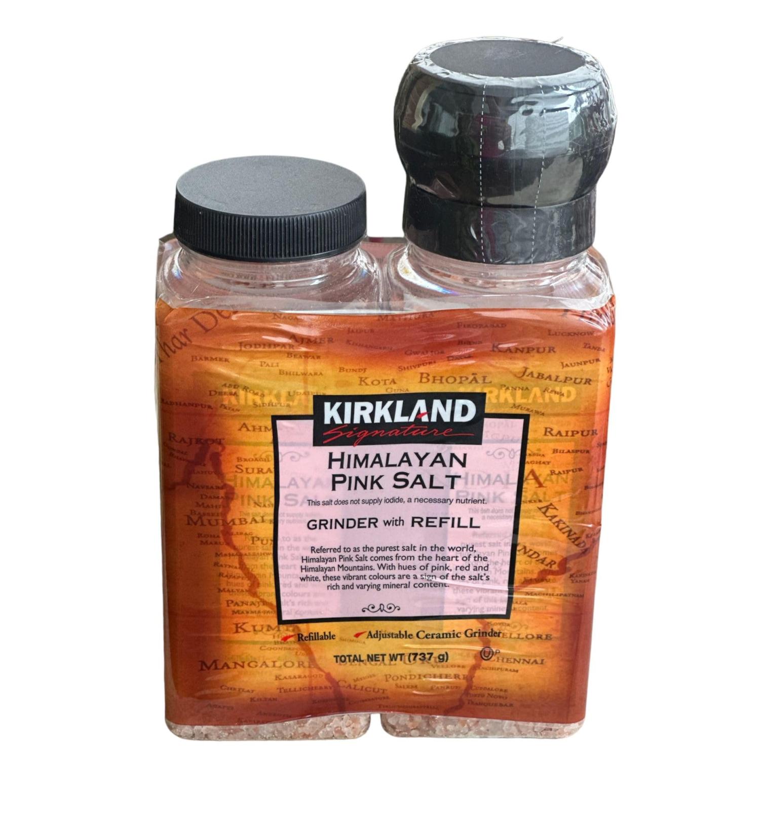 Himalayan Pink Salt - Combo with Grinder and 737g Refill - Seasoning to enhance your cymbals with Himalayan Pink Salt - Buy Online on GoSupps.com
