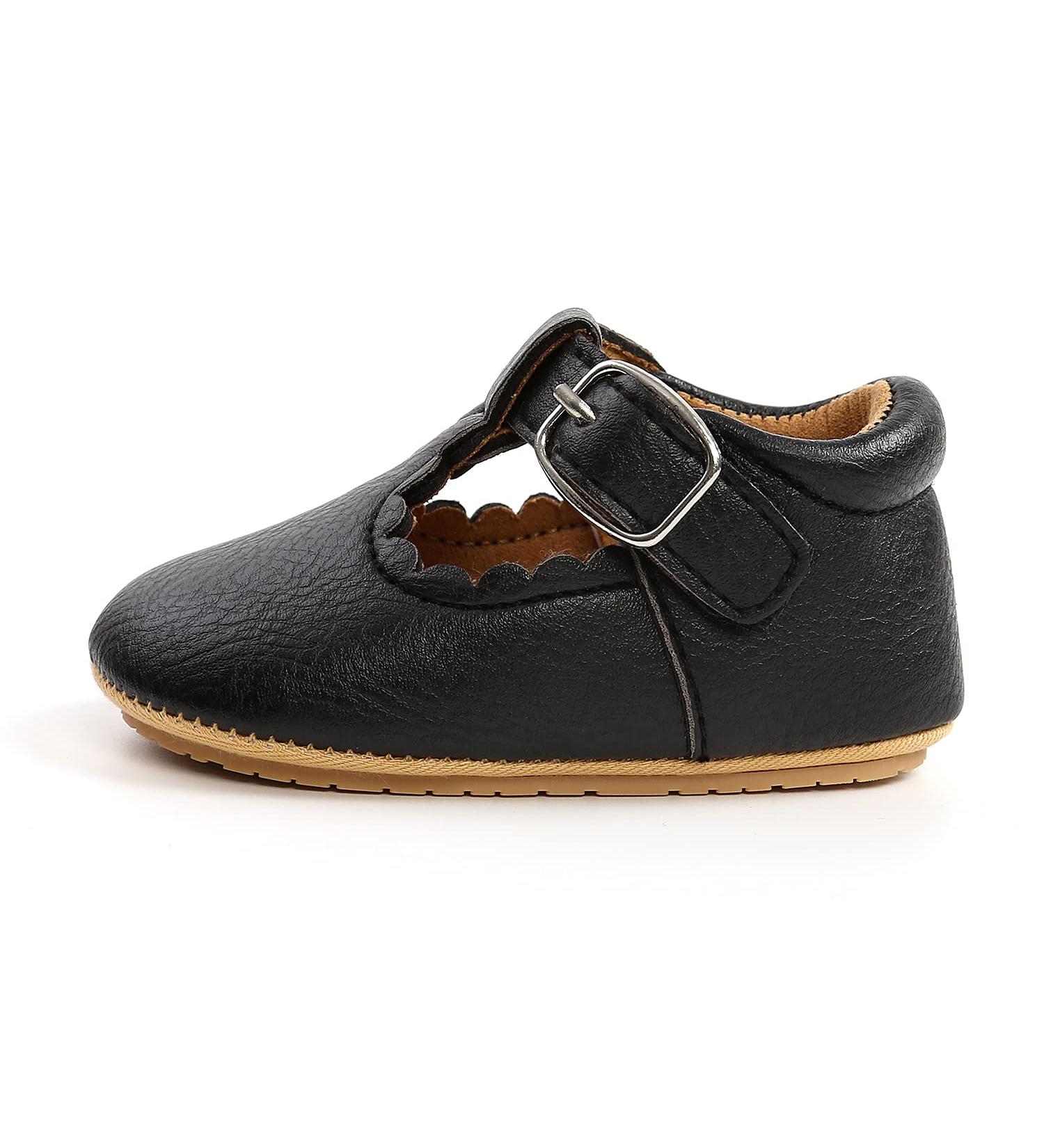 Baby Girls Boys Anti-Slip Oxford Loafer Flats | PU Leather First Walking Shoes 0-6 Months - Buy Online on GoSupps.com