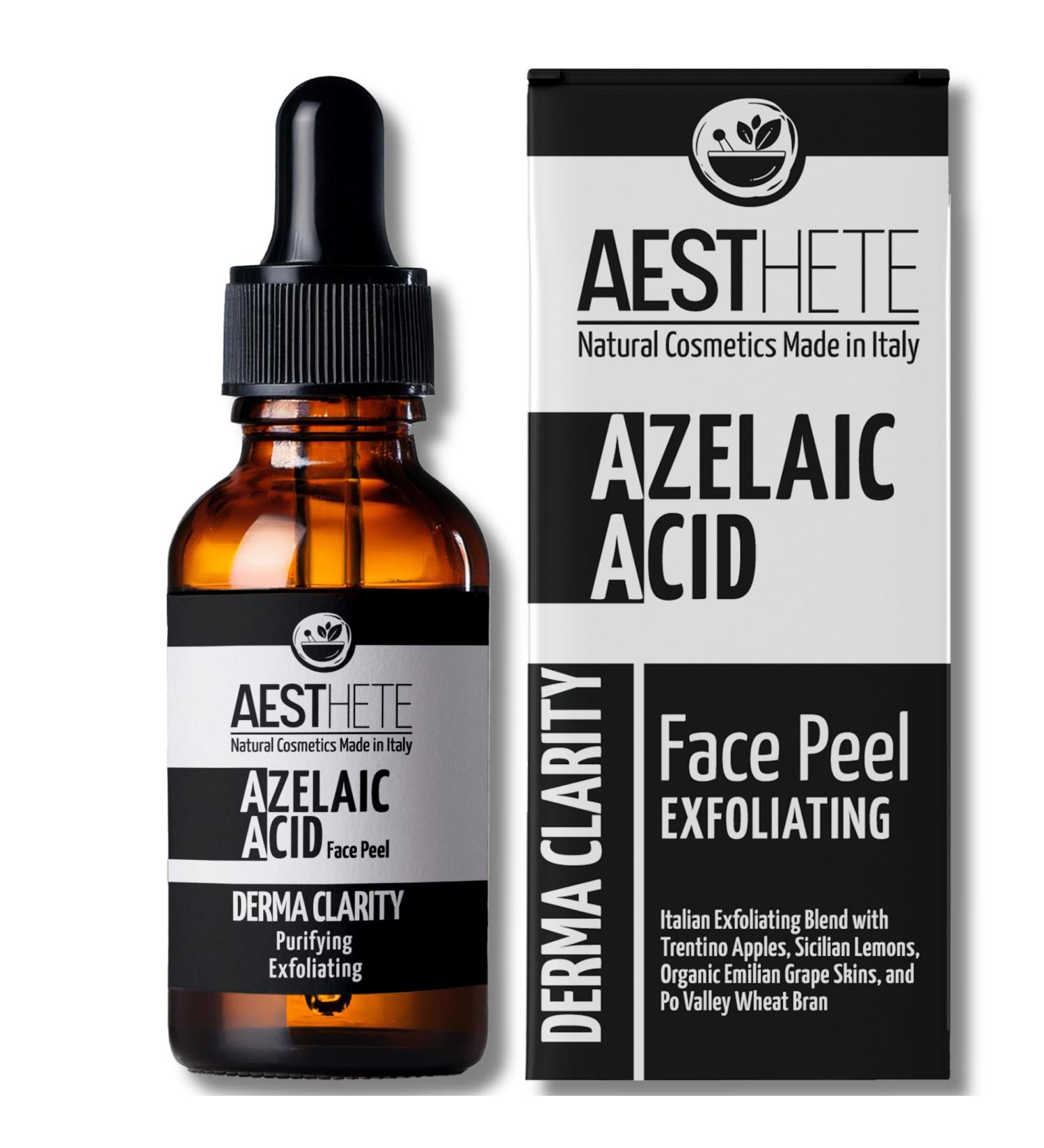  Aesthete Aeshete Azelaic Acid 10% Facial Peeling | 100 ml Rinsing Exfoliator with Fruit Acid Blend | For Oily Skin Combined Sensitive Skin | Anti Dilated Pores Pimples Dyschromia - Buy Online on GoSupps.com