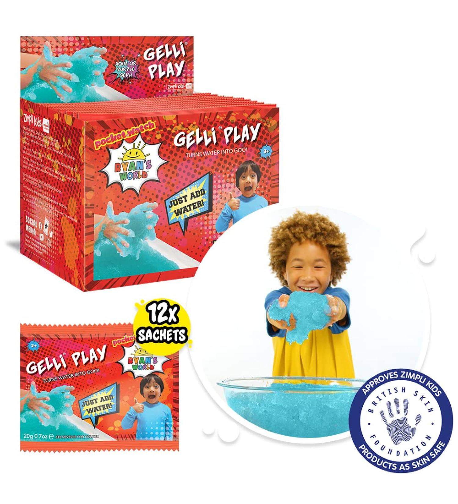 12 Bags Ryans Gelli Play by Zimpli Kids Transform Water into Colorful Goose | Sensory Toy for Kids | Perfect Party Filler - Buy Online on GoSupps.com