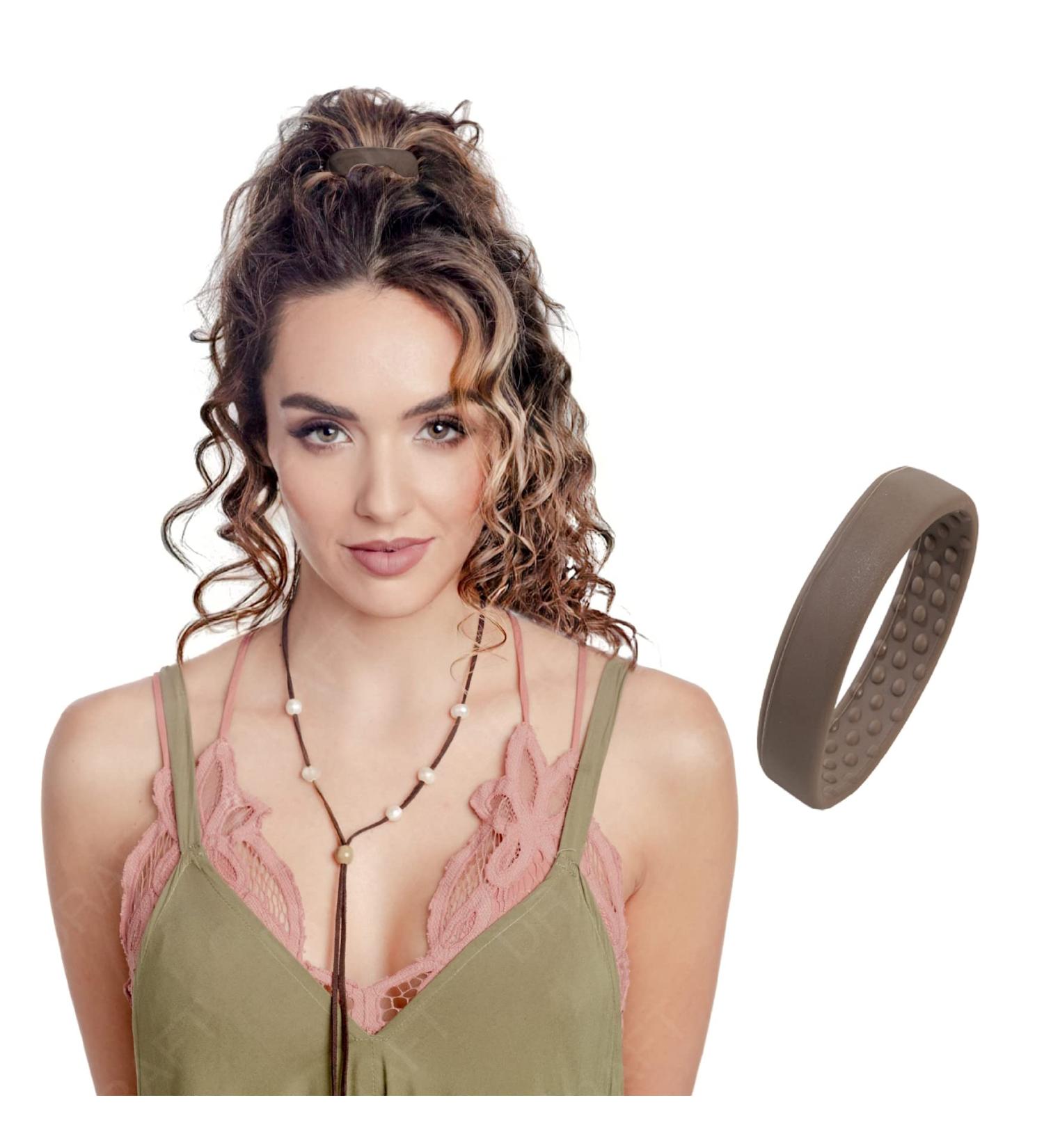 Pony-O Original Sweet Hair Accessories | Revolutionary Ponytail Holder & Hair Tie Alternative for Women - Light Brown - Perfect for Fine Hair - Buy Online on GoSupps.com