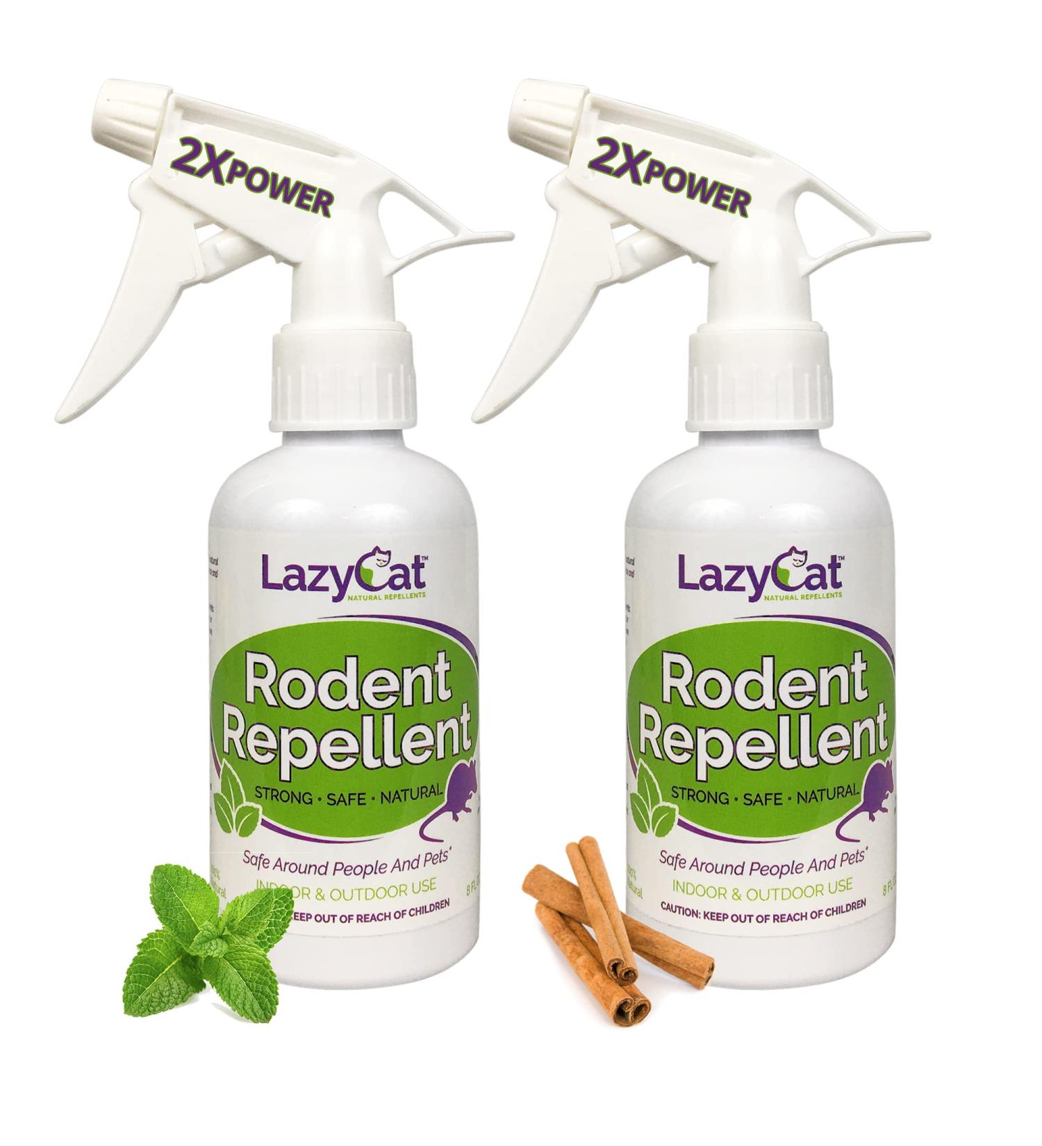 Rodent Repellent Spray 2X Strength - Peppermint Oil - MAX Power for Home, RV, Car, Camper, Boat - Natural Mouse & Rat Repellent (2 Pack) - Buy Online on GoSupps.com