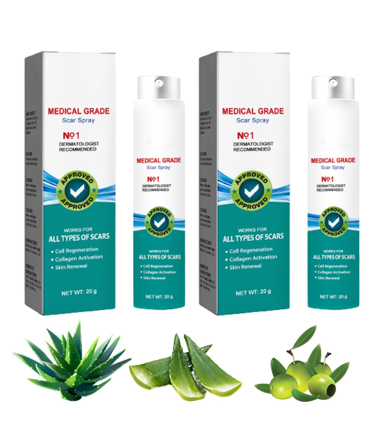 South Moon Medical Grade Scar Spray - Scar Removing and Skin Repairing Liquid (2pcs) - Buy Online on GoSupps.com