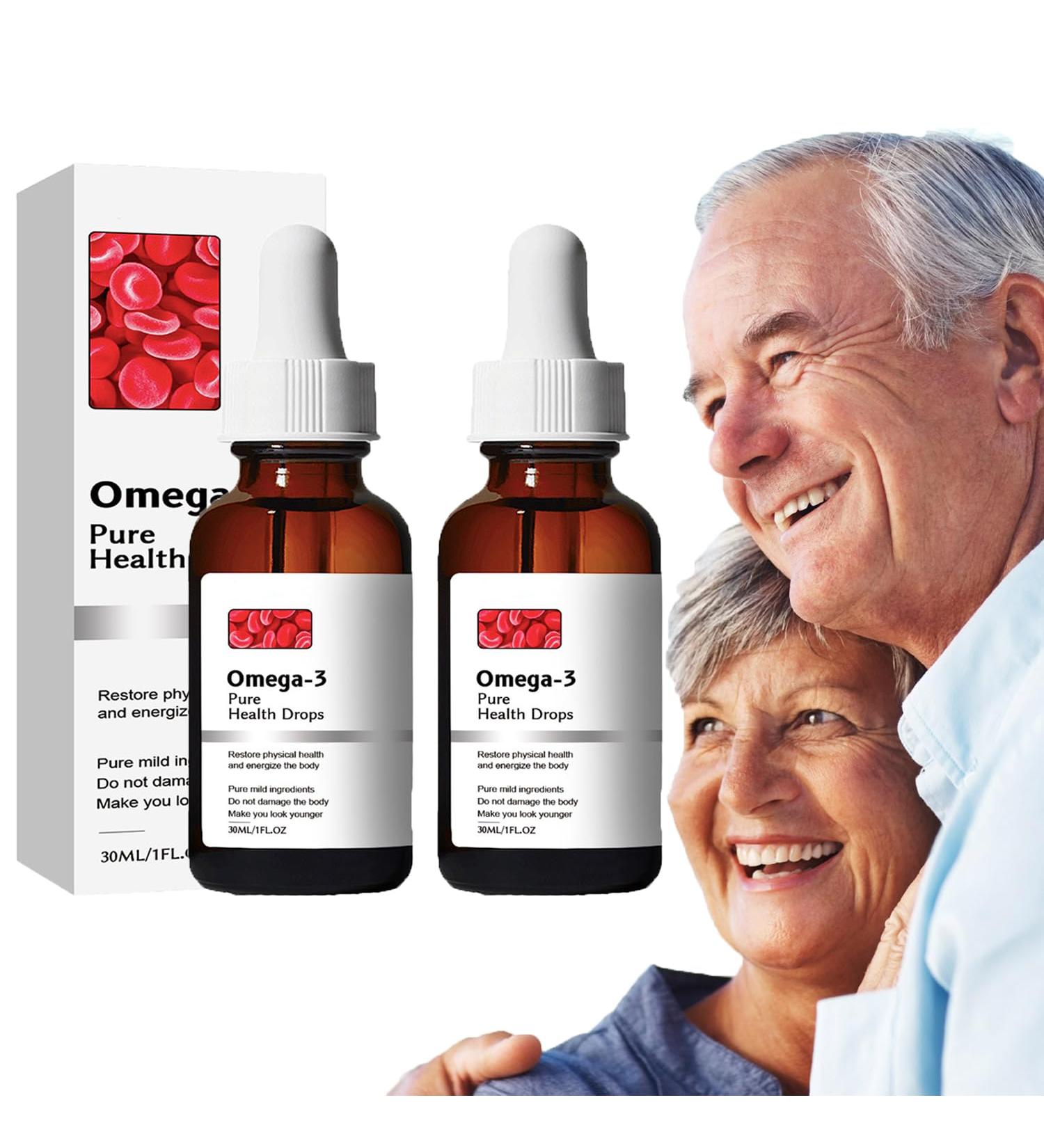 Natravor Omega-3 Natural Vasclear Drops 30 ml/1 fl oz NATRAVOR Omega-3 Drops Body Care Drops Relieve Physical Discomfort (2PCS) - Buy Online on GoSupps.com