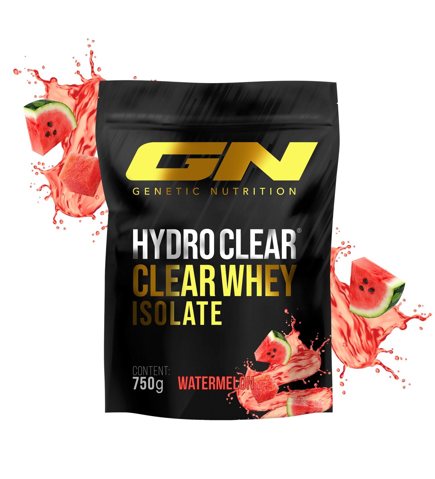 GN Laboratories Hydro Clear Whey Isolate (Watermelon) - 750 g protein powder - quality whey protein isolate with 25 g protein per portion - made in germany