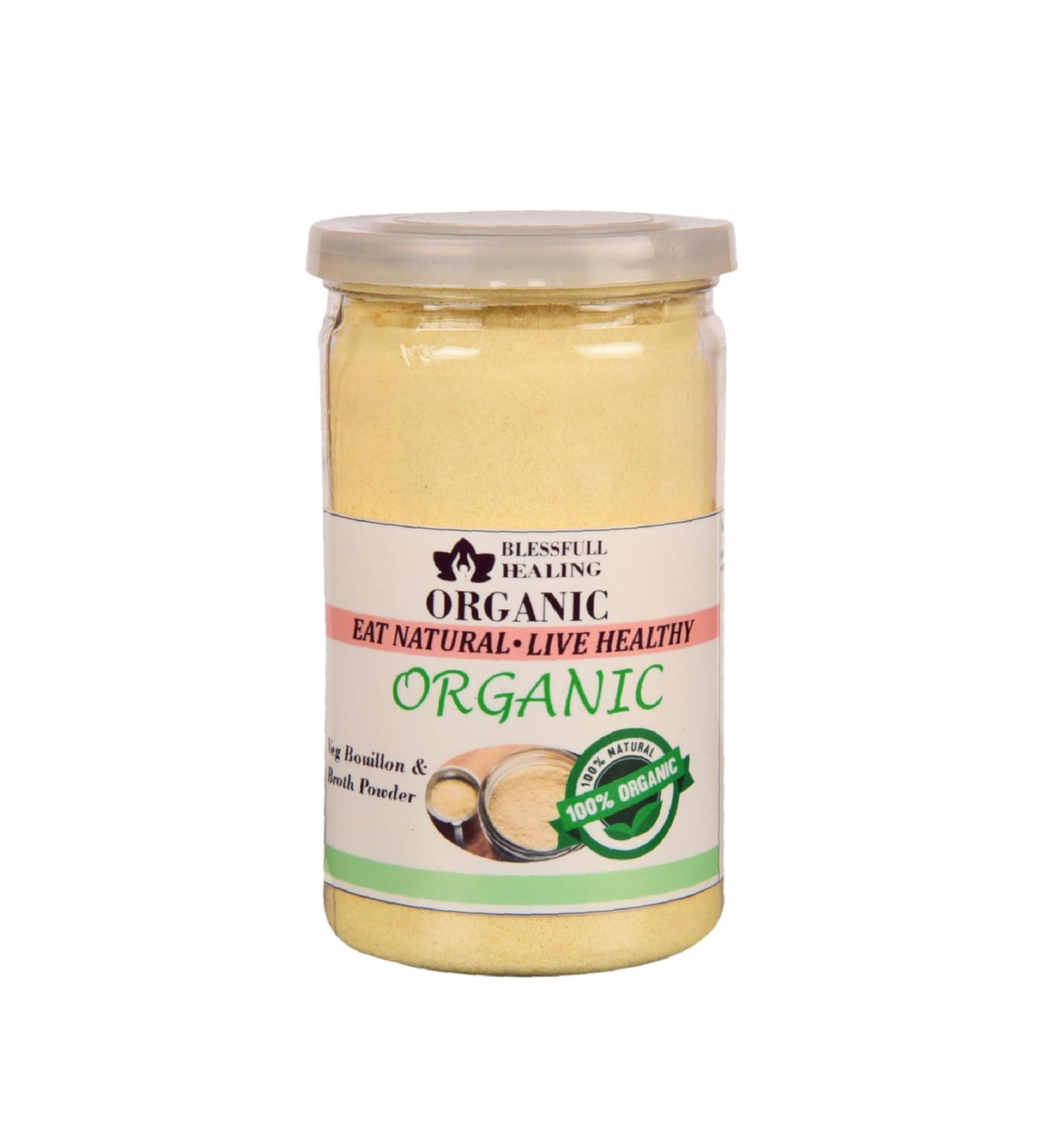 Blessfull Healing Organic Veg Bouillon & Broth Powder 200 Gram (Packing May Vary) 200 Gram 7.05 oz