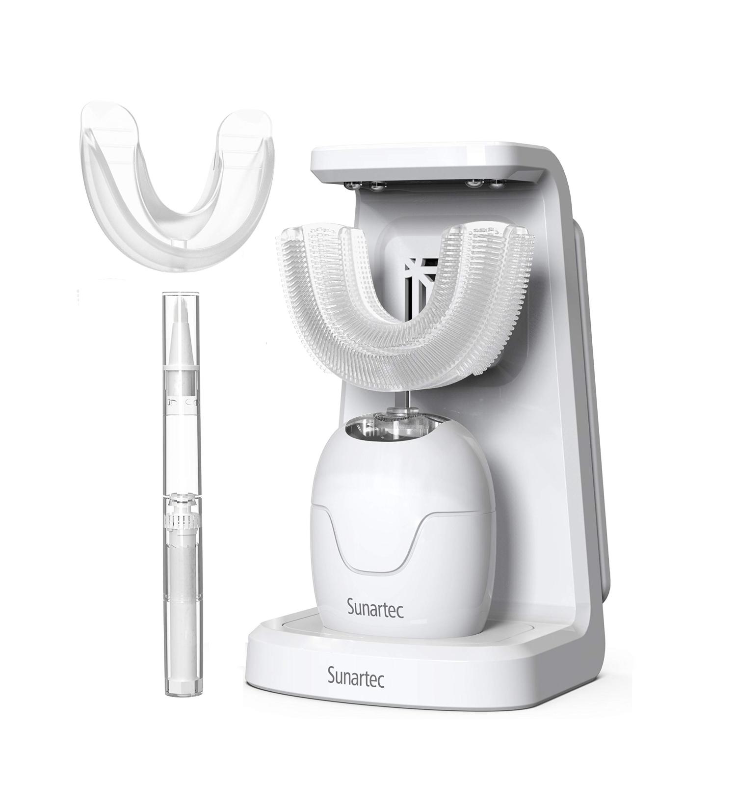 Sunartec Ultrasonic Electric Toothbrush - Advanced 360 Sonic Teeth Whitening Kit for Adults | Portable U-V Cleaning, Air-Drying Charger, IPX7 Waterproof - Buy Online on GoSupps.com