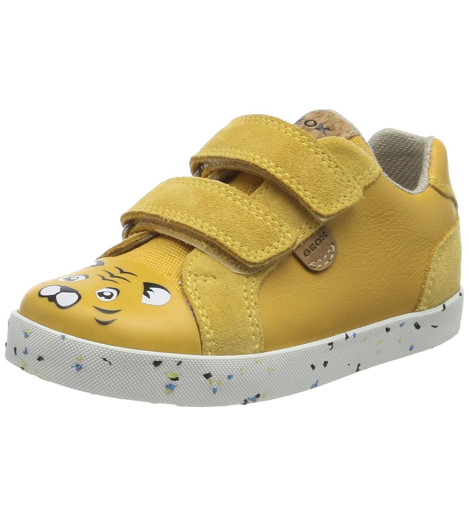 Geox Baby Boy's B Kilwi Sneaker - 3.5 UK Child - Ochre Yellow - Buy Online on GoSupps.com