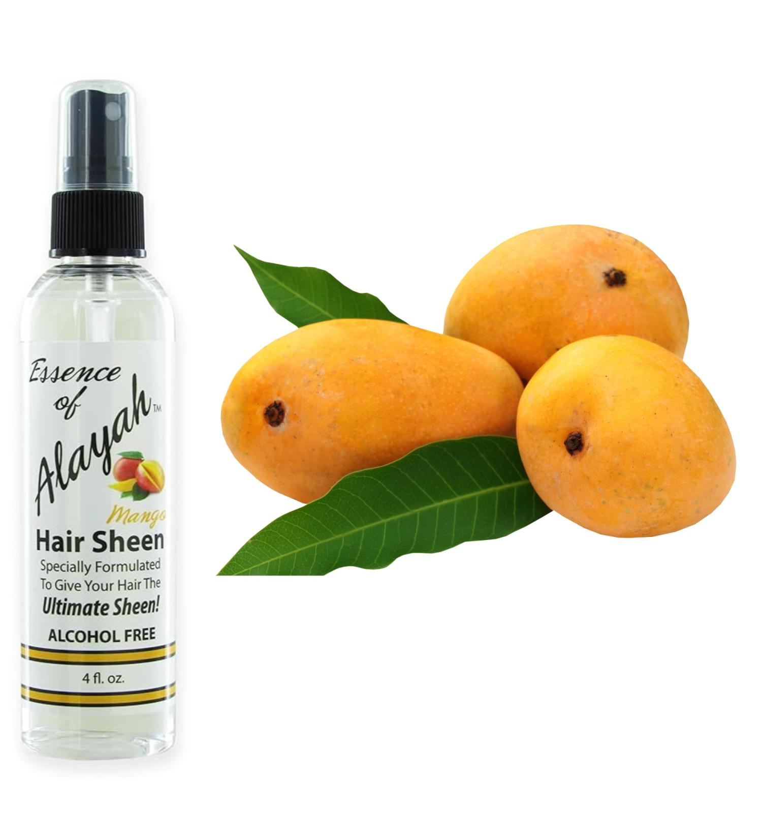 Mango Scented Hair Sheen Spray for All Hair 4 oz | Alcohol-Free Hair Shine Spray for Natural & Chemically Treated Hair | Hydrating Hair Oil Spray for Dry Damaged Hair. - Buy Online on GoSupps.com