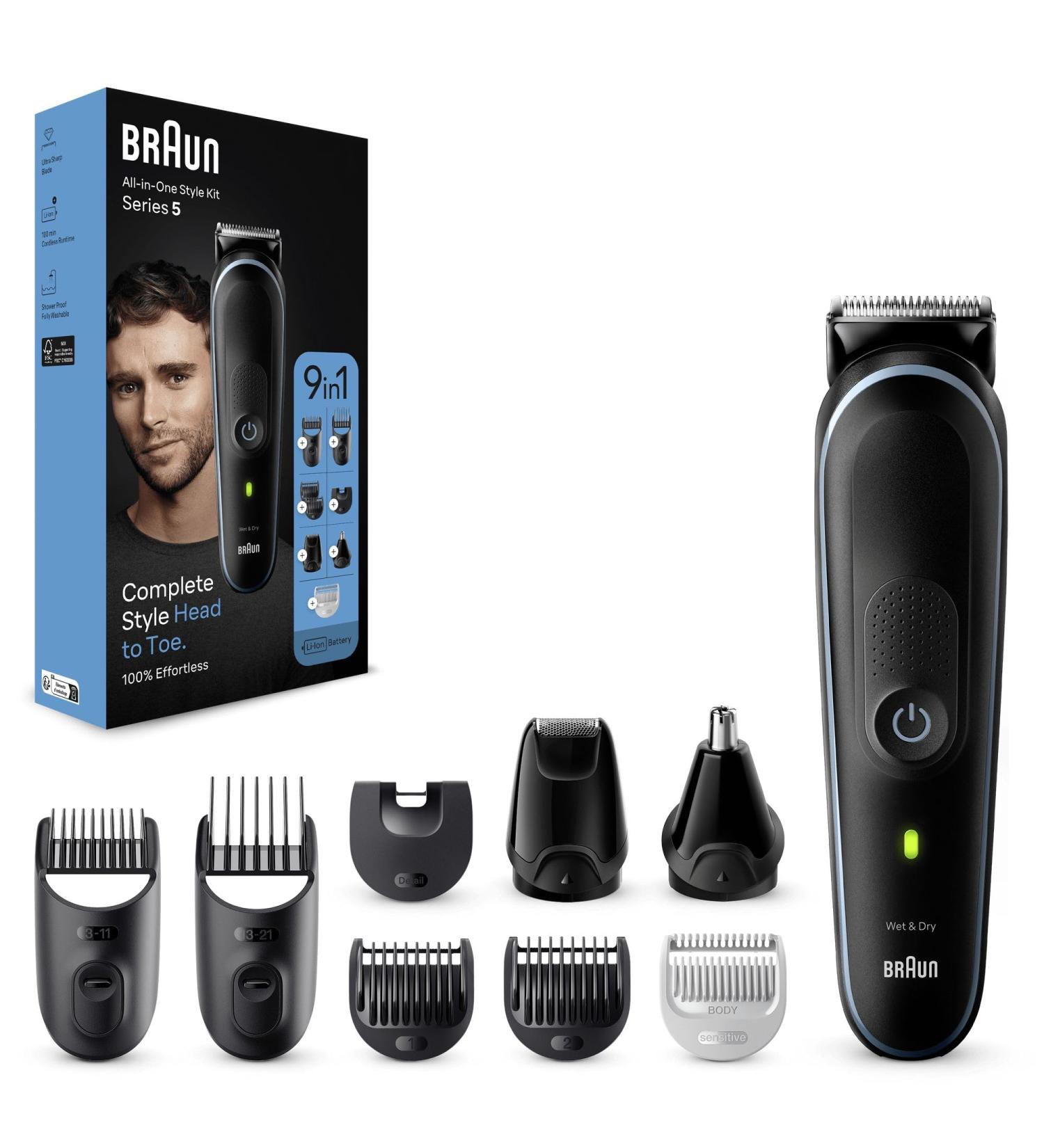 Buy Brown MGK5411 Body Razor 9-in-1 | Top Men's Grooming Tool - International Shipping Available - Buy Online on GoSupps.com