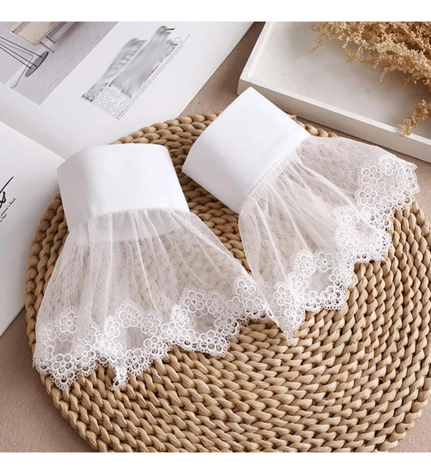 Buy Women's Removable Lace Flare Sleeves - White Decorative Cuffs & Accessories - Buy Online on GoSupps.com