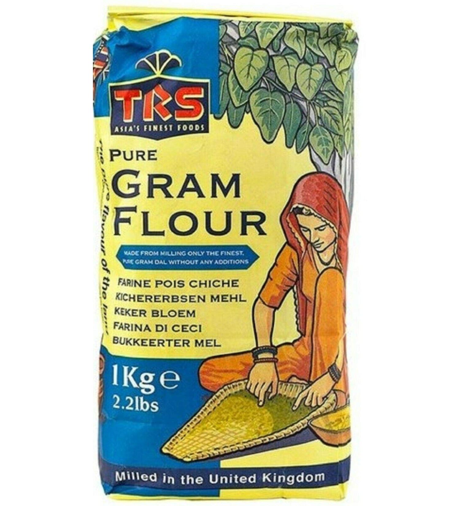 Buy 1 kg TRS Gram Flour (Besan) - Perfect for Pakoras & Onion Bhajis | International Shipping - Buy Online on GoSupps.com