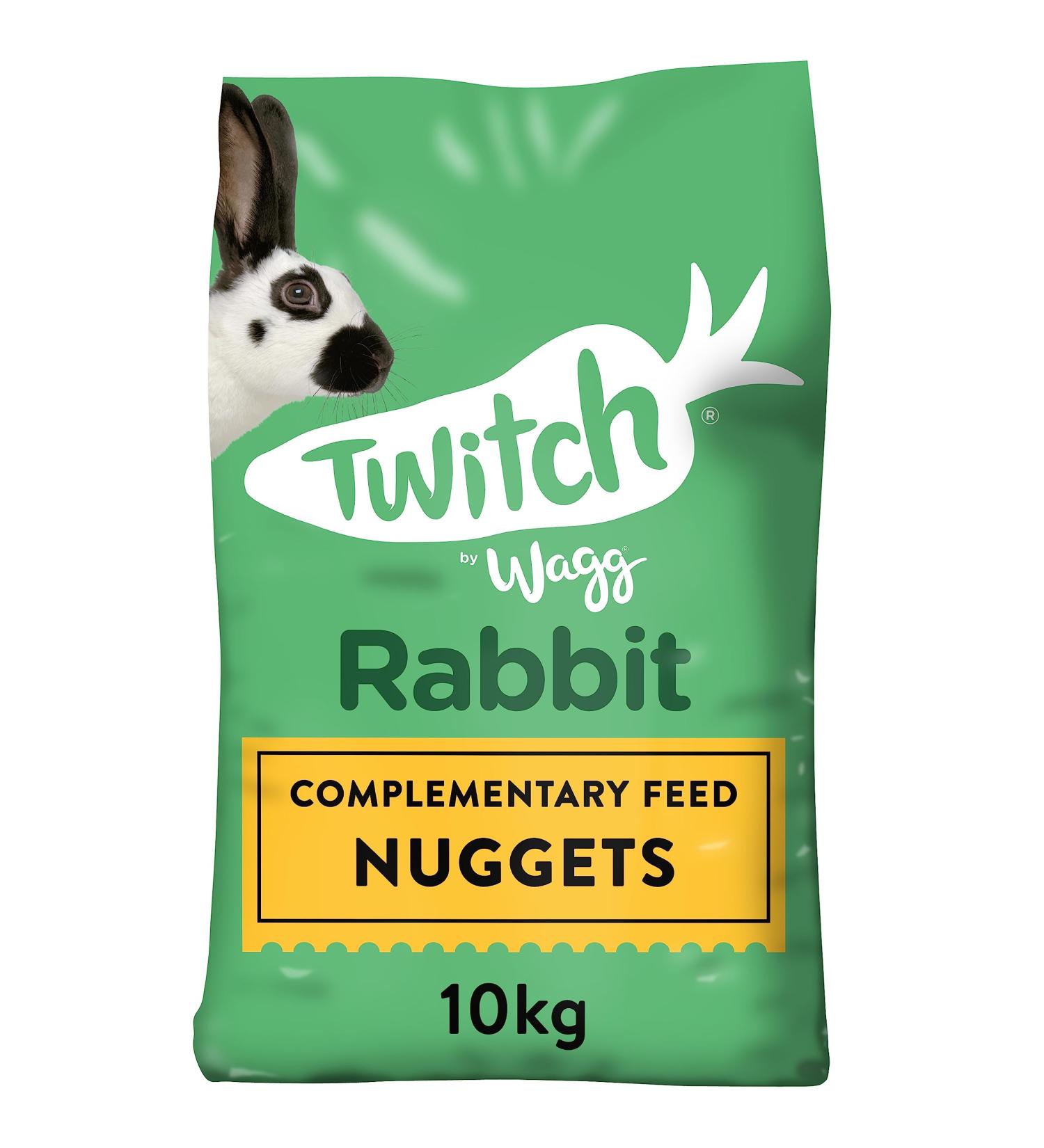 Wagg Twitch Rabbit Food 10kg - Complementary Feed Nuggets 10 kg (Pack of 1) - Buy Online on GoSupps.com