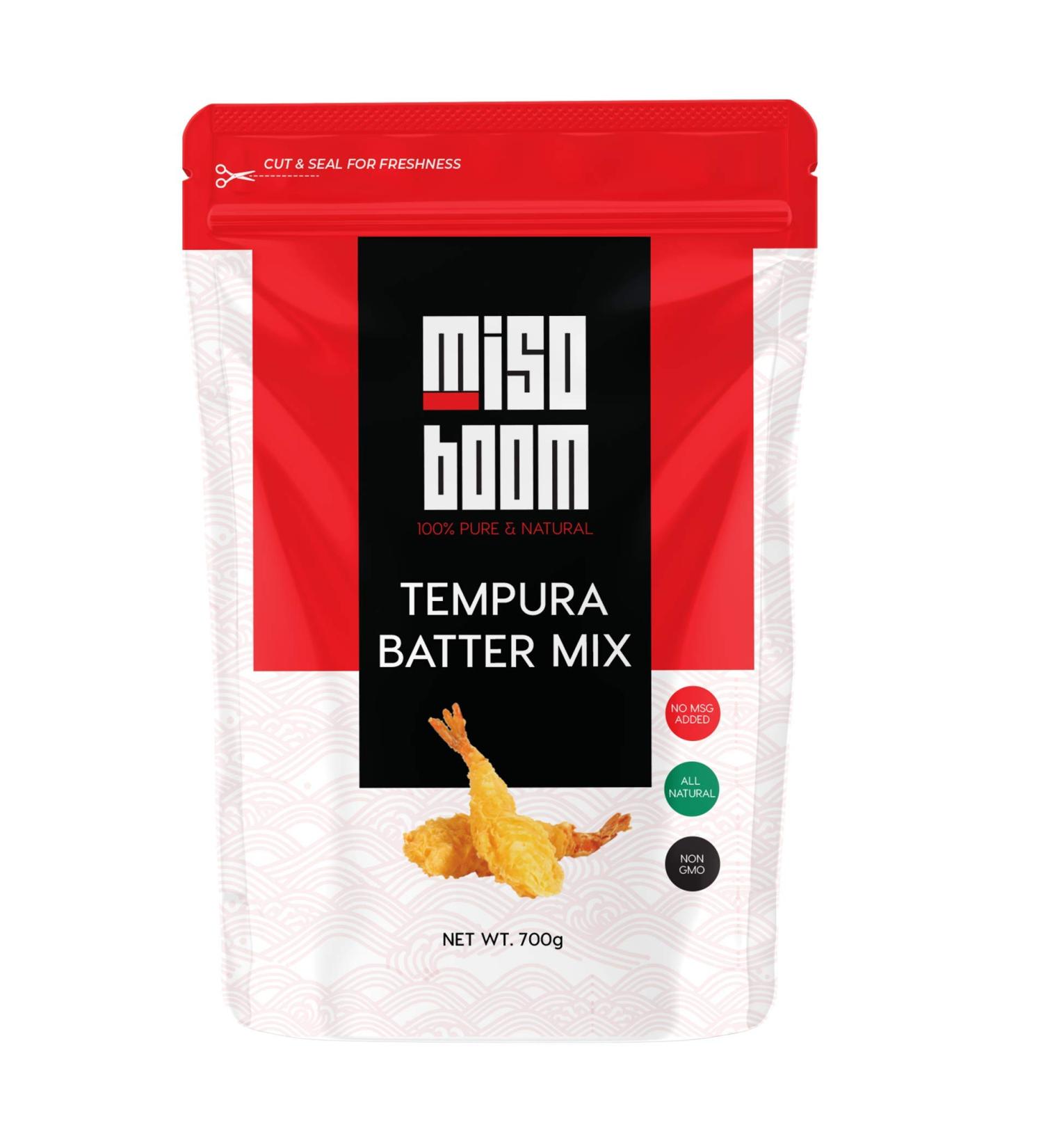 Tempura Batter Mix 24.6 oz - Extra Crispy Seafood & Vegetable Tempura Flour by MisoBoom - Buy Online on GoSupps.com