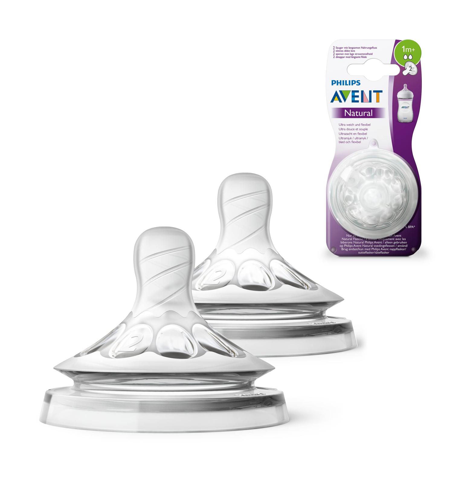 Philips Avent Natural Teat SCF042/27 - 1m+ Slow Flow | Best for Newborns | International Shipping - Buy Online on GoSupps.com