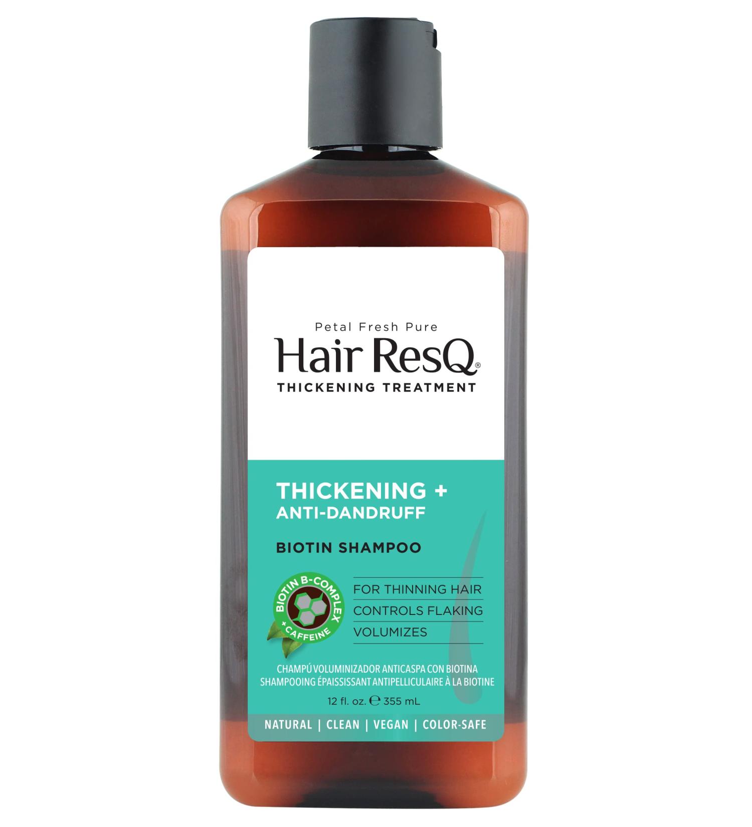 Petal Fresh Pure Hair Rescue Thickening Treatment Shampoo Anti Dandruff 12 fl oz (355 ml)