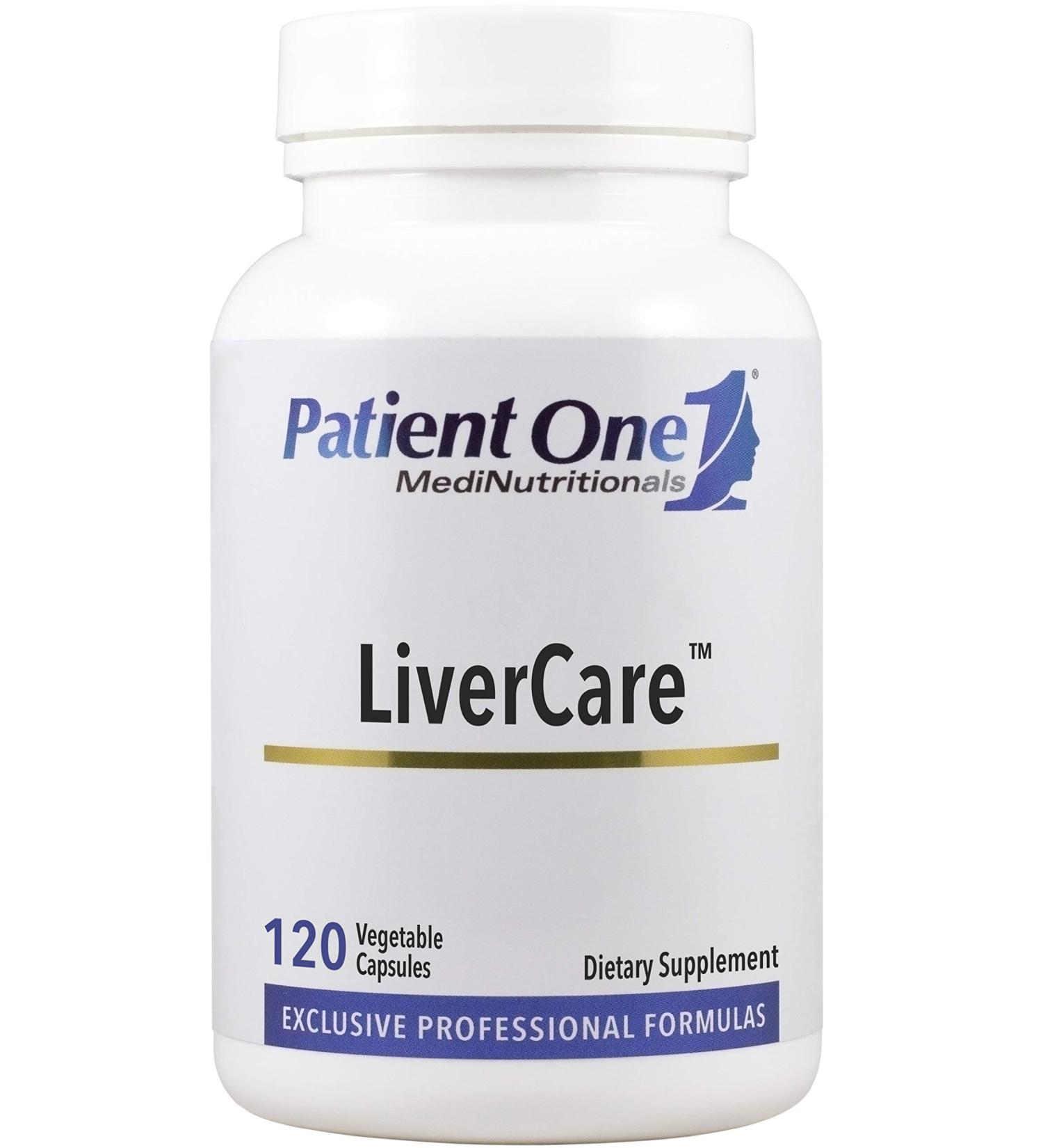 Patient One LiverCare - Liver Health Supplement with Milk Thistle Glutathione Turmeric & Artichoke | 120 Capsules - Shop Internationally - Buy Online on GoSupps.com