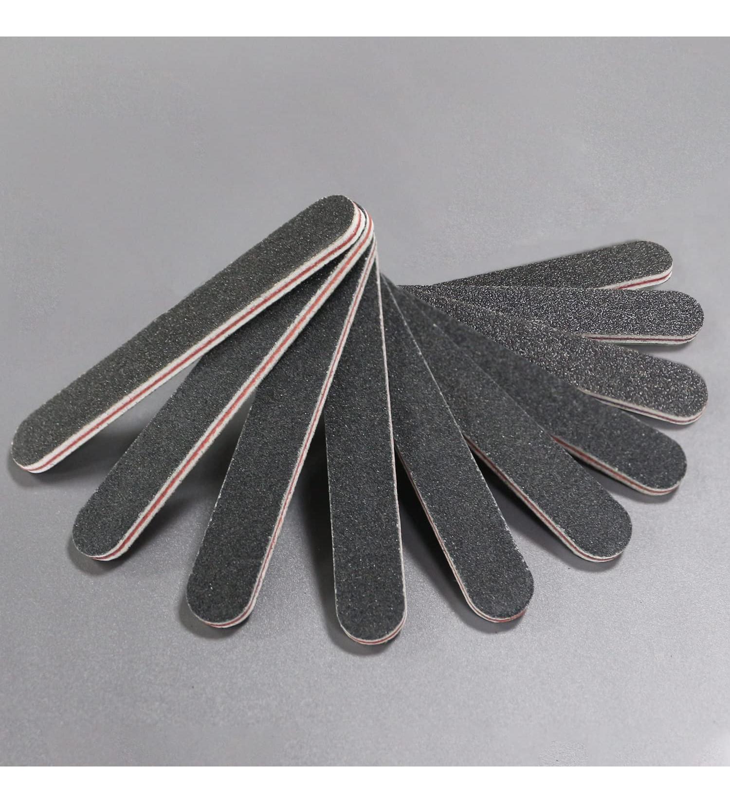 RedFlow Short Style Nail File Set - Professional 100/180 Grit Buffing Files (10 Pack) for Home and Salon Use - Buy Online on GoSupps.com