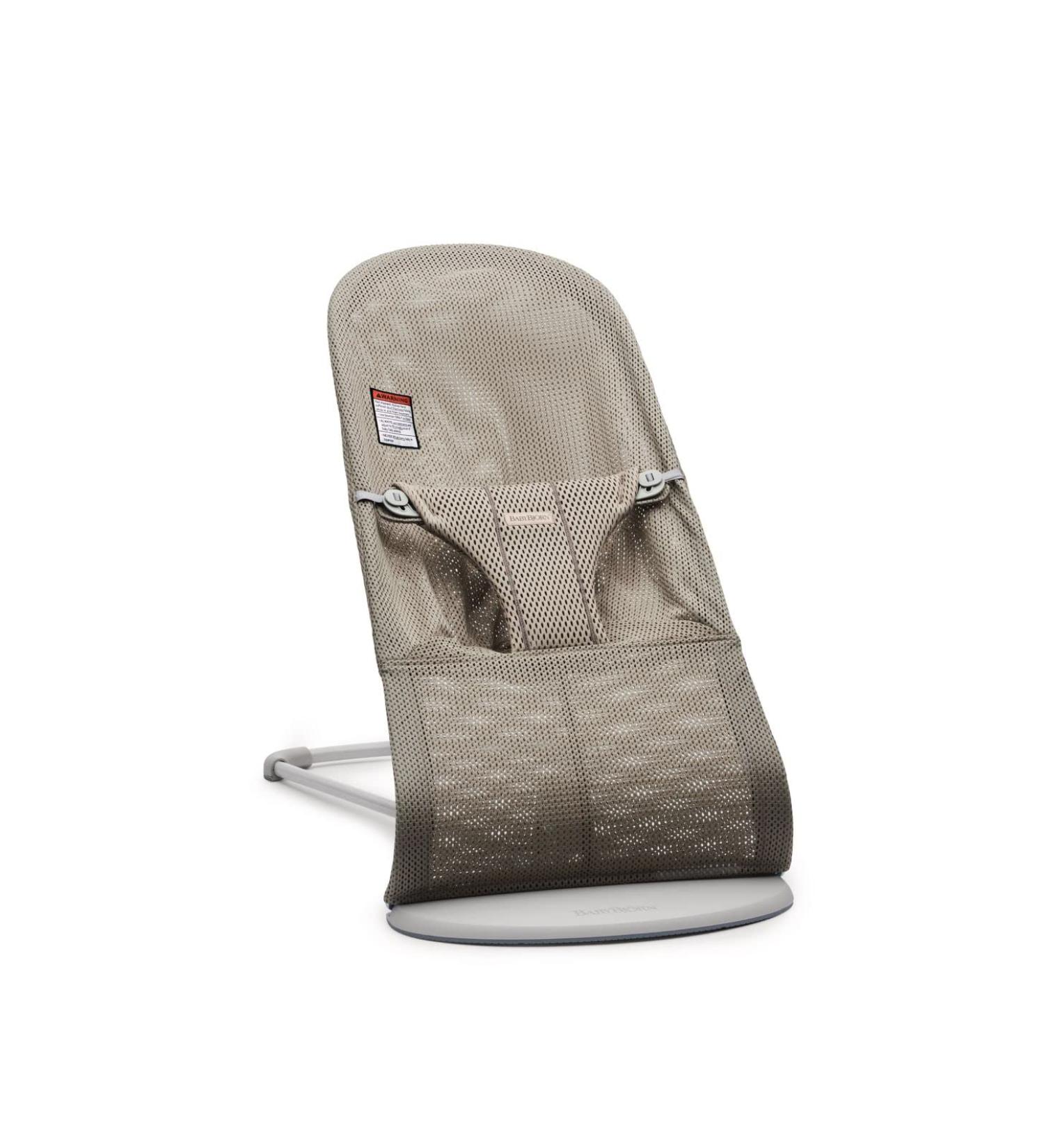 BabyBjrn BABYBJRN Bouncer Bliss  3D Mesh  Light Grey Frame  Grey/Beige  Gray Beige mesh (006102US) - Buy Online on GoSupps.com