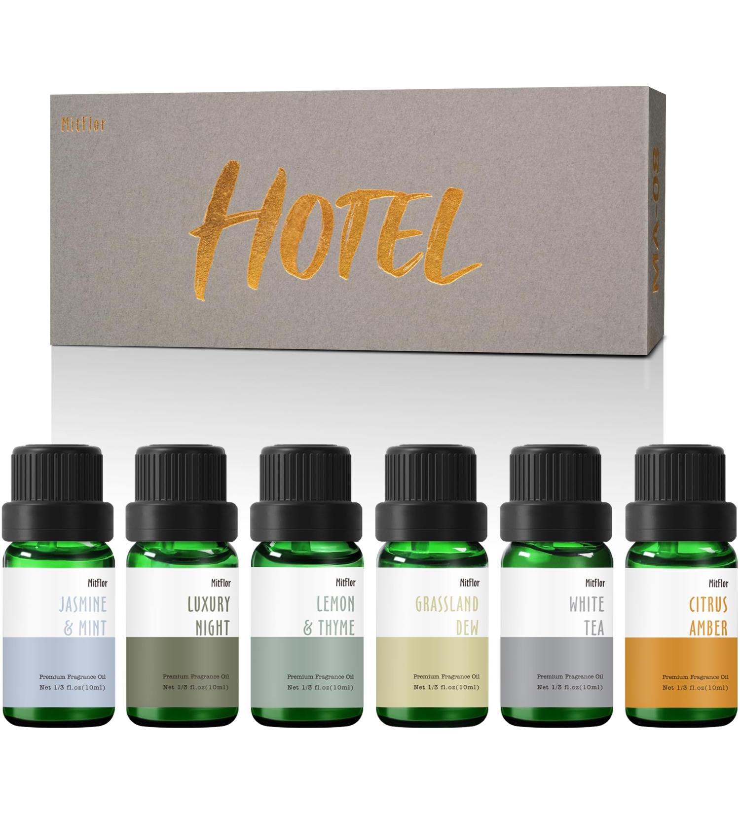 Fragrance Oils - MitFlor Hotel Collection Diffuser Oil Set (6x10ml) | Aromatherapy Home Scents Soap & Candle Making - Buy Online on GoSupps.com